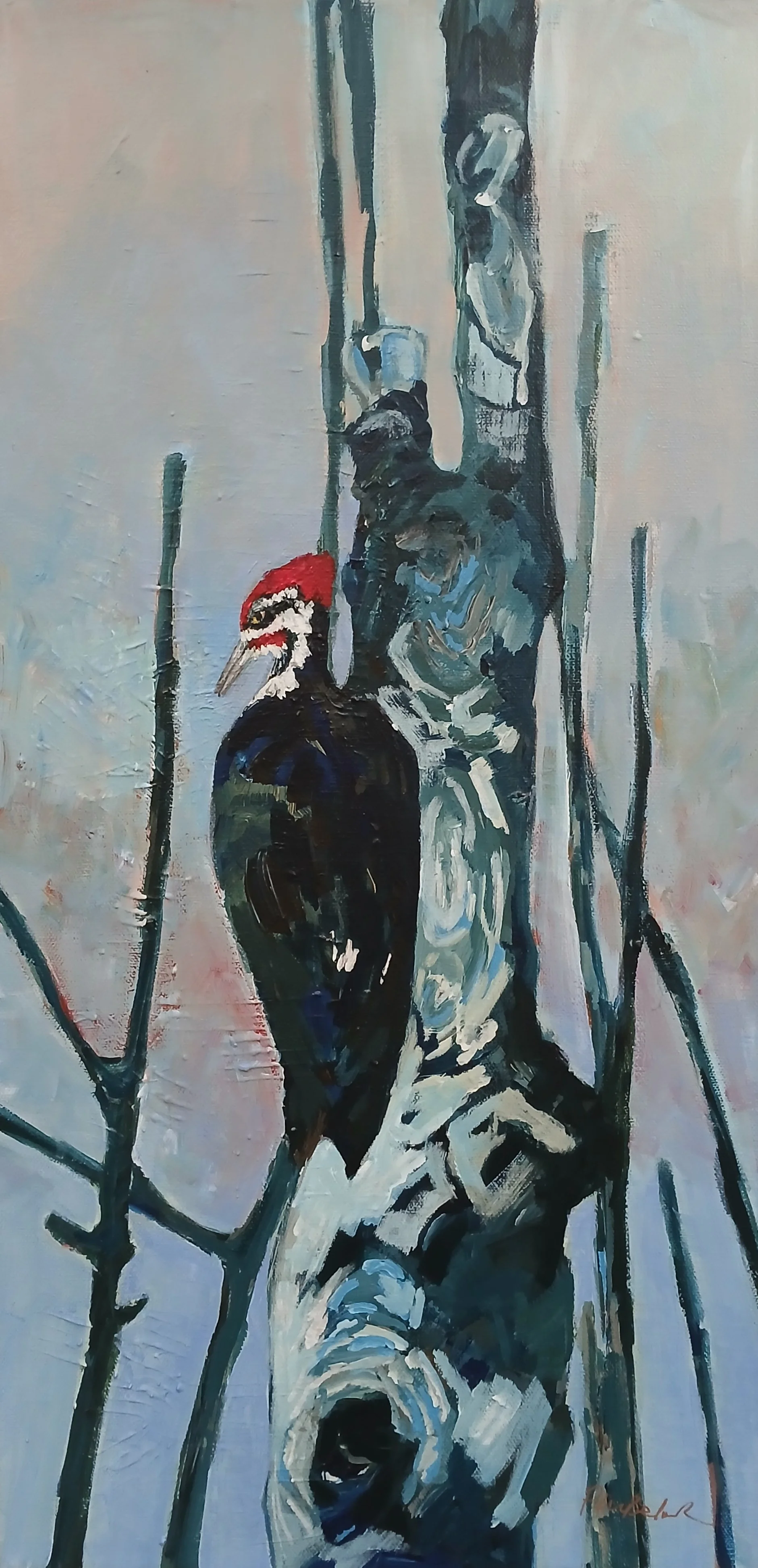 Back for the Beetles(After the Fire), 12"x24"
