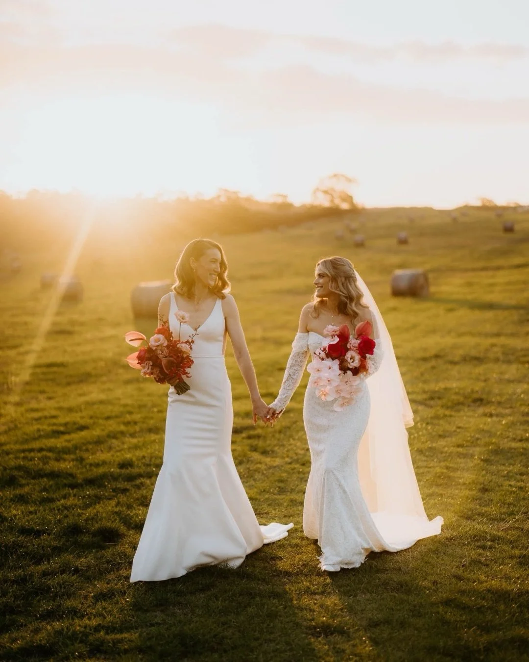 Emily and Paula basking in the most glorious sunset at the iconic @dromanaestateweddings such a fun day with these two and great to hear some familiar Northern English accents too! #ayupmeduck kudos to the wonderful Kate at @millicent.green_ how good
