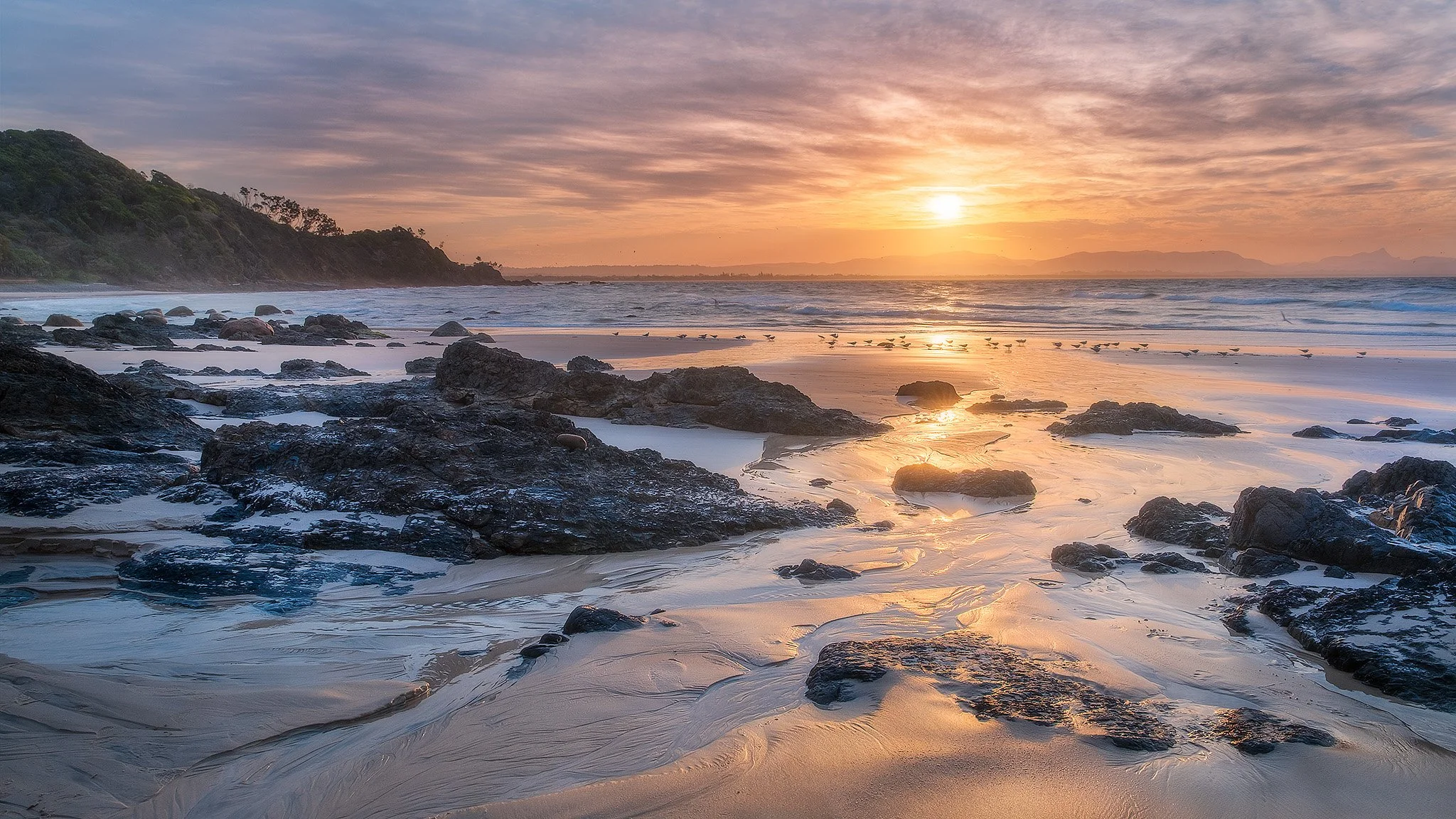 Sunset over the bay, Byron Bay NSW