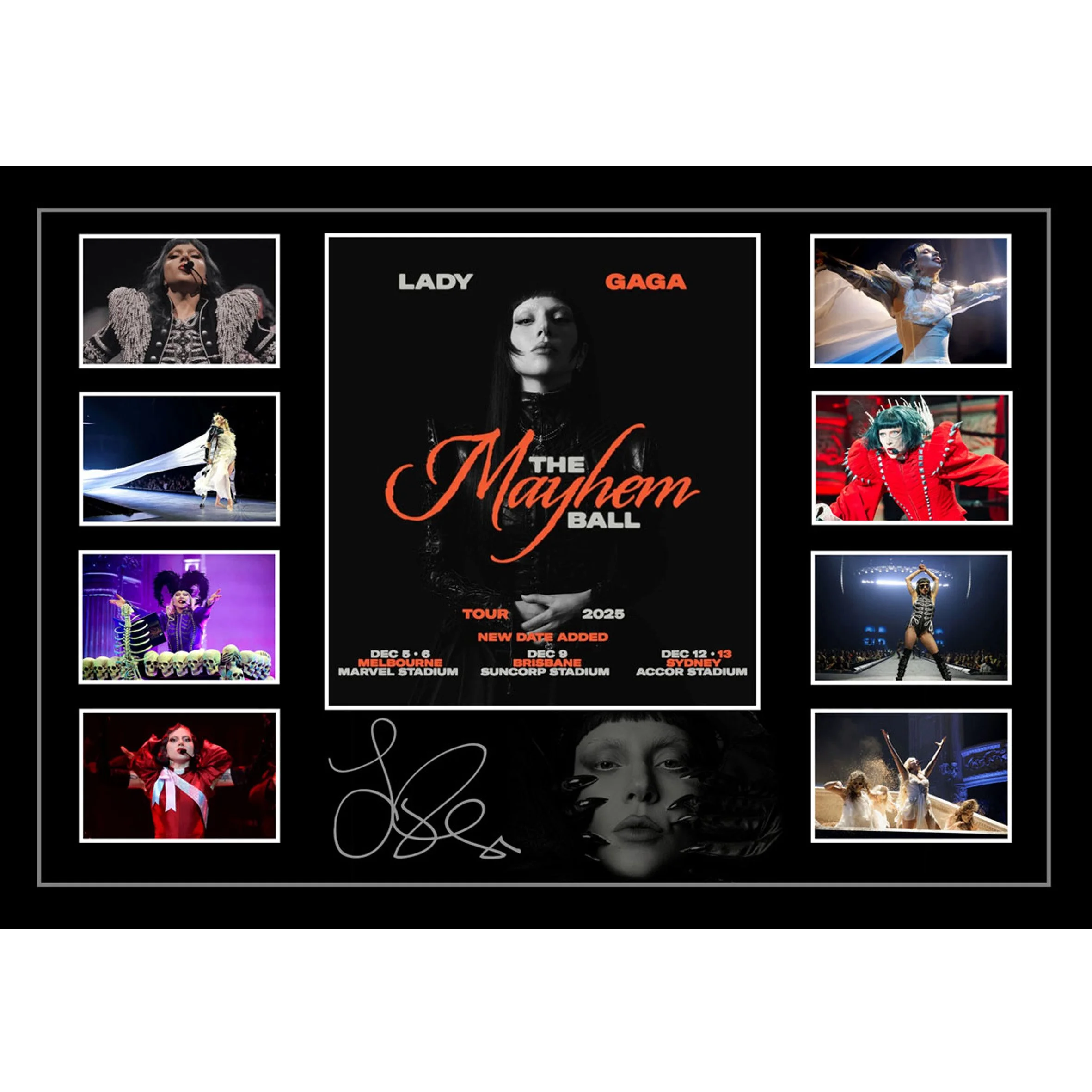 Squarespace Lady Gaga The Mayhem Ball Lithograph Framed.jpg