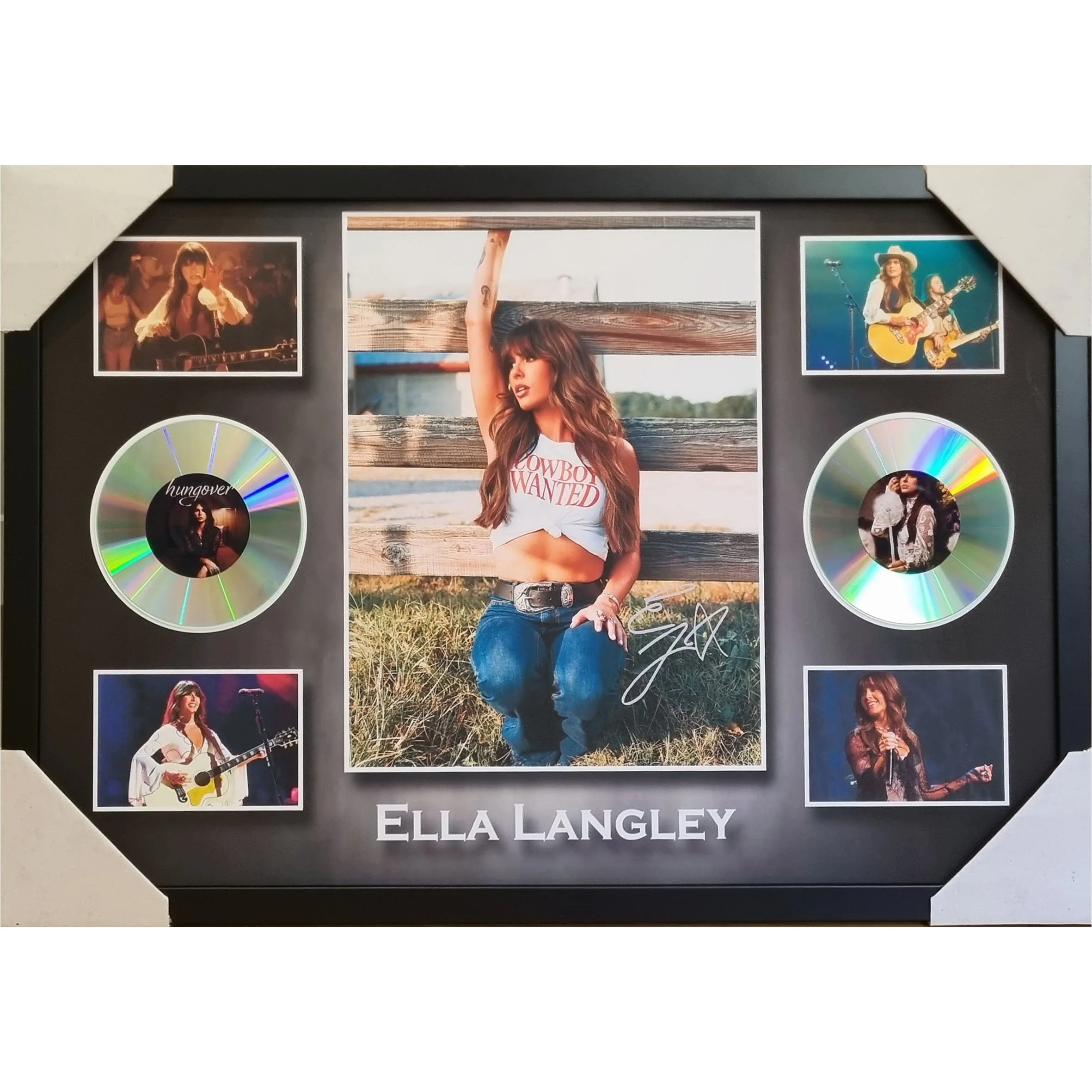 Ella Langley Texas CDs Framed Memorabilia.jpg
