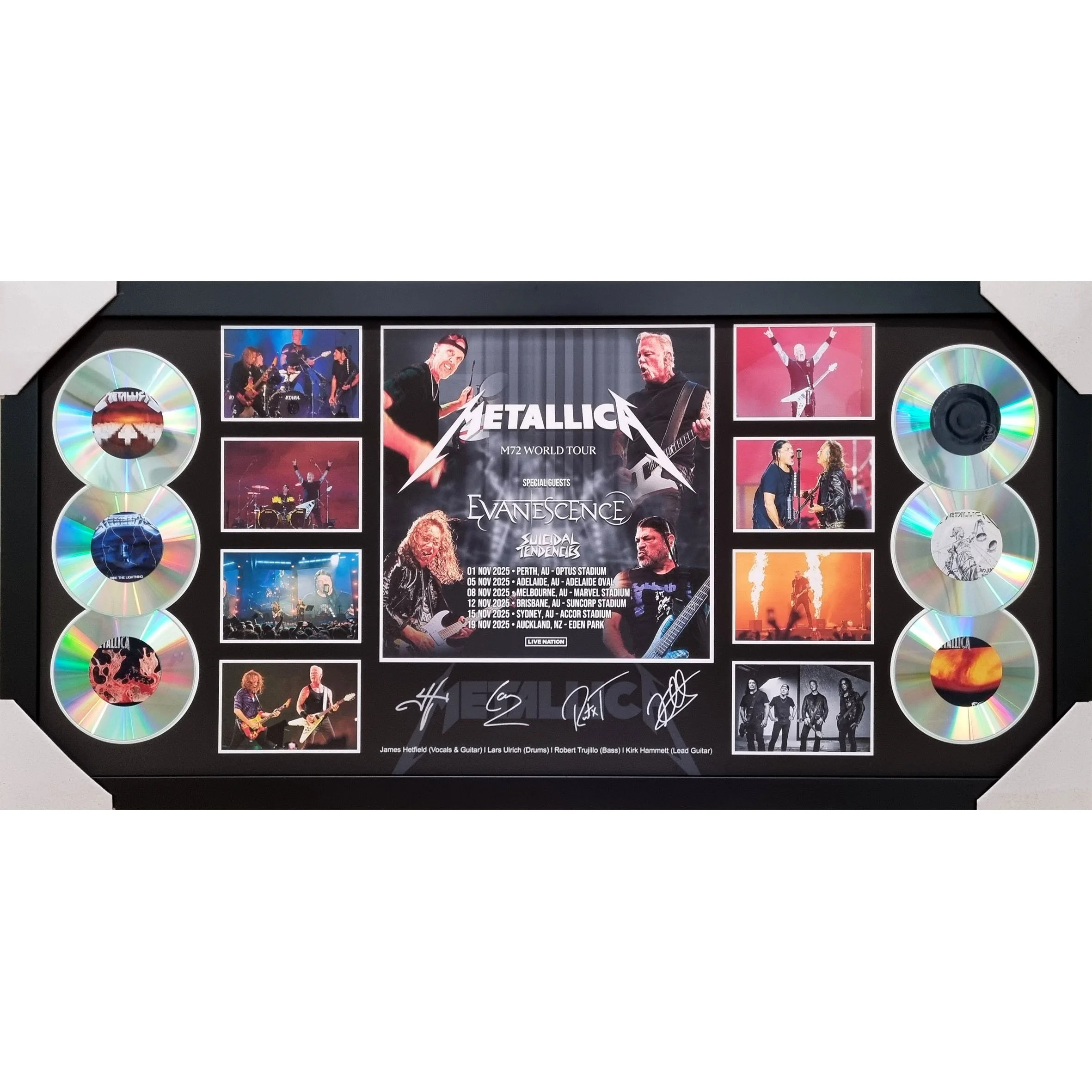 Metallica Signed & Framed CDs.jpg