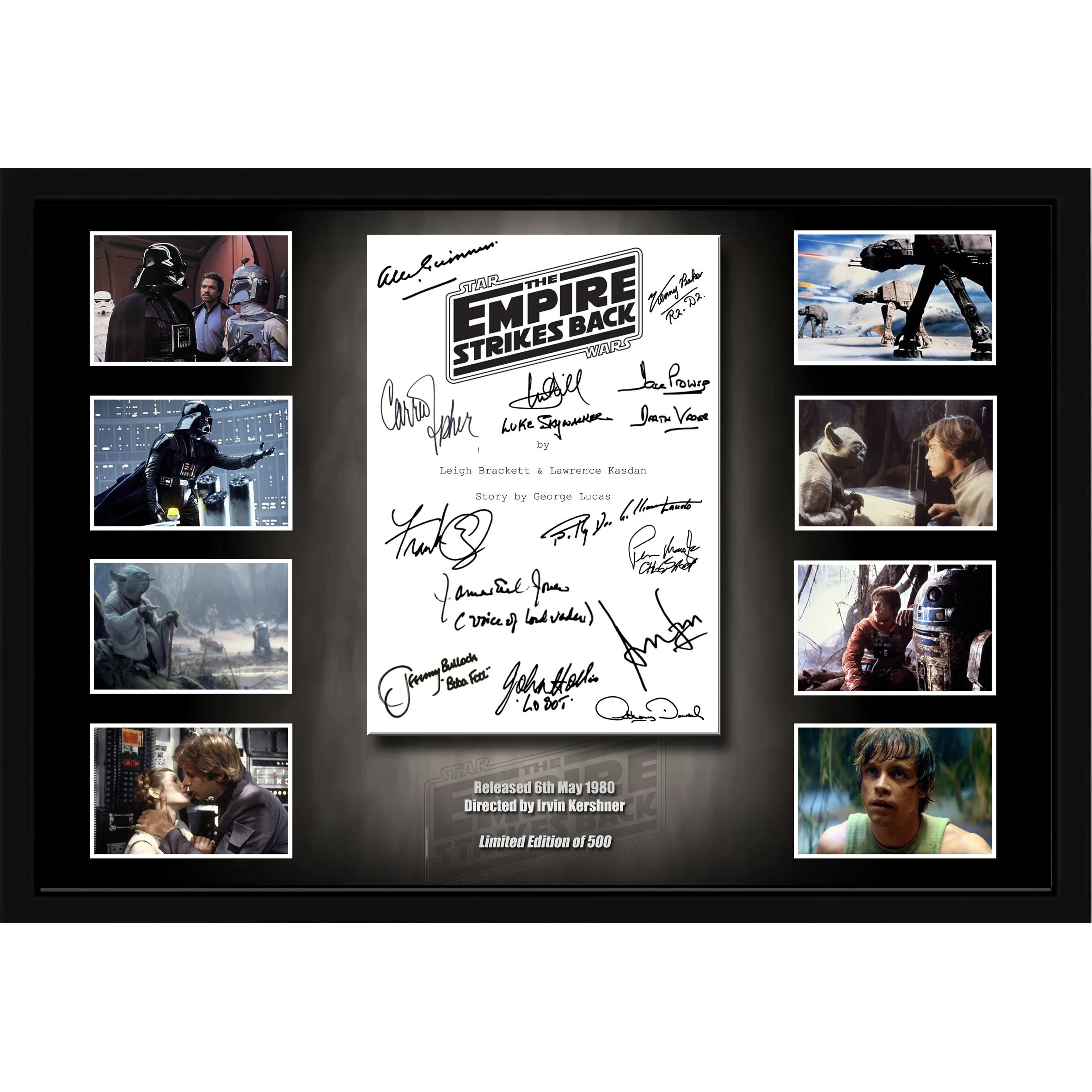 Star Wars 'Empire Strikes Back' Cast Signed & Framed Movie Script