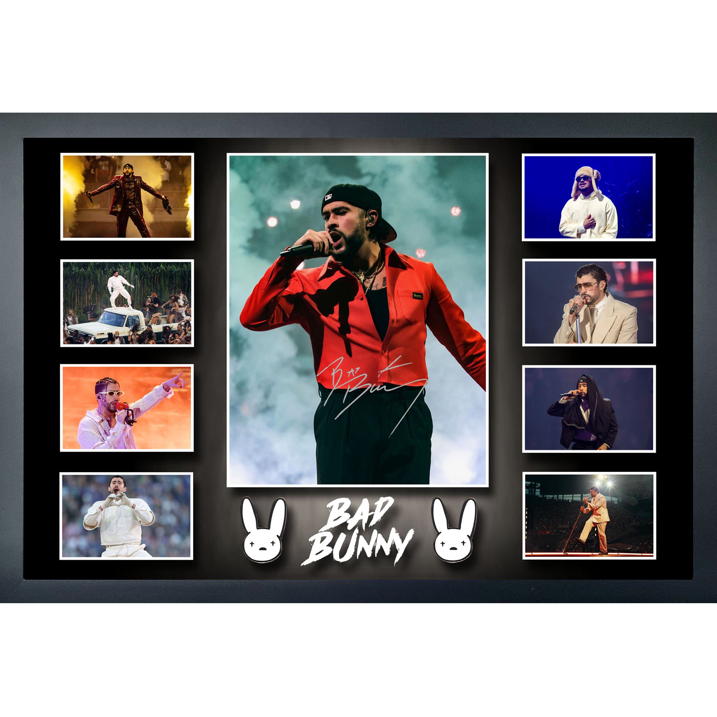 BAD BUNNY HIP-HOP LATIN TRAP I LIKE IT SIGNED & FRAMED MEMORABILIA