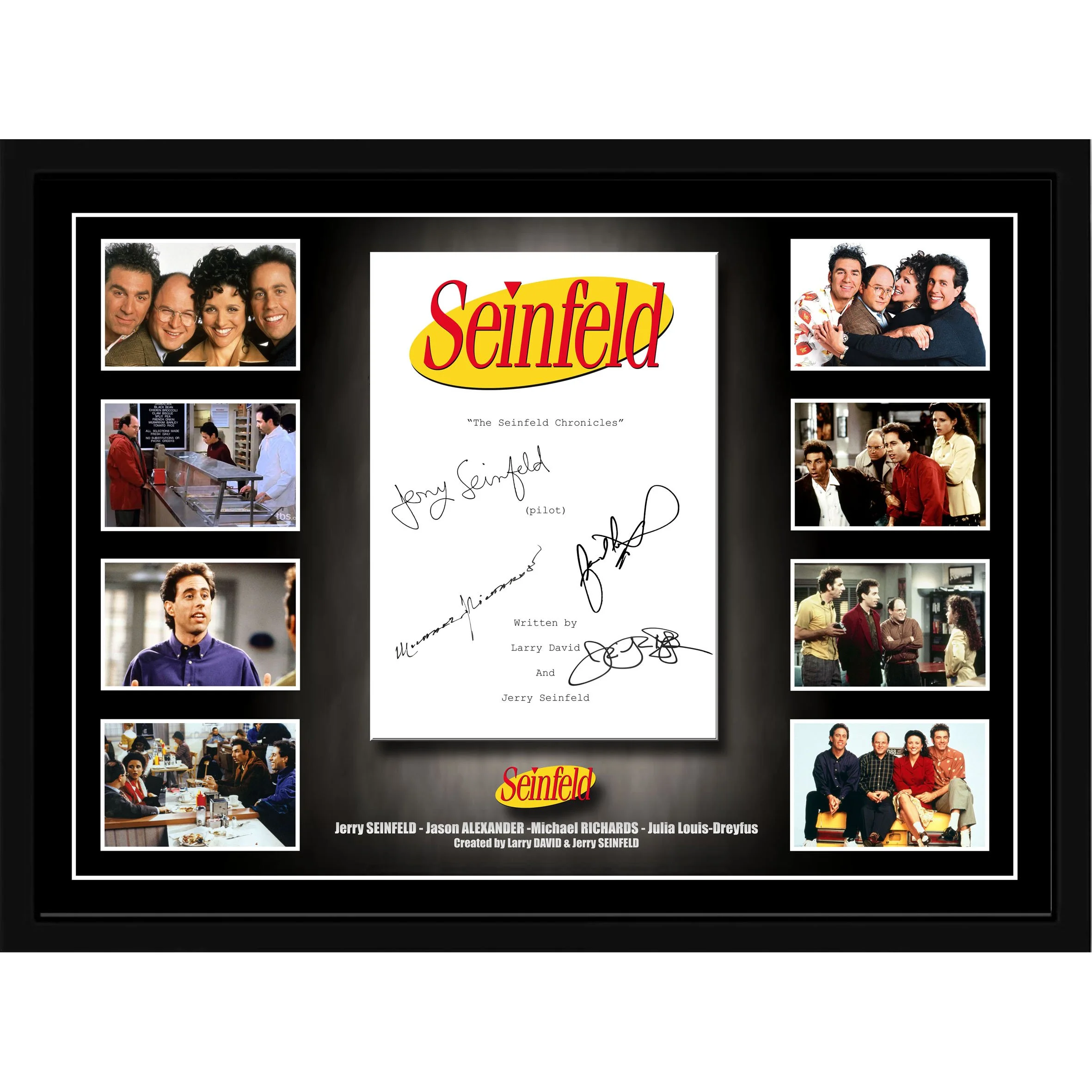 Seinfeld TV Show Framed Pilot Script Memorabilia