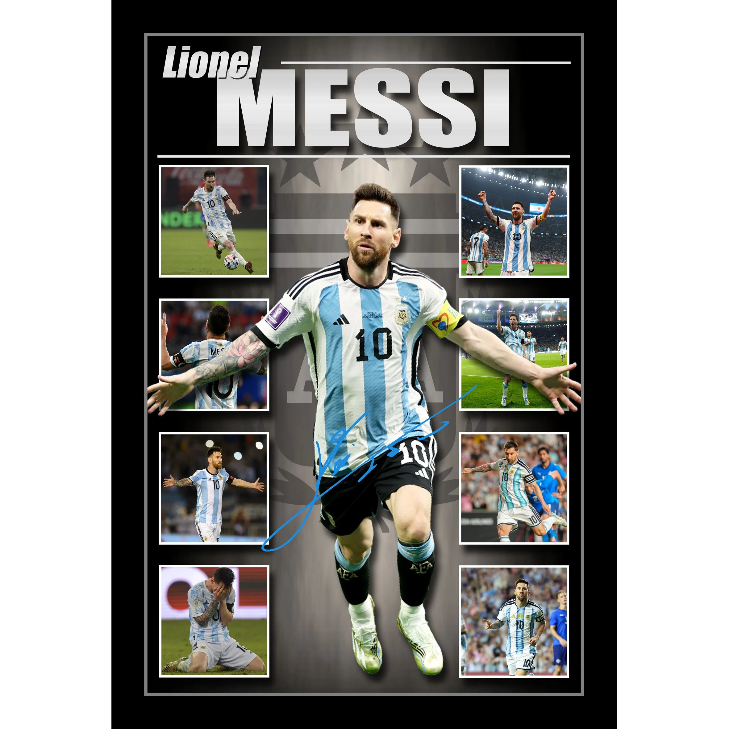 Lionel Messi Argentina Lithograph Framed Squarespace.jpg