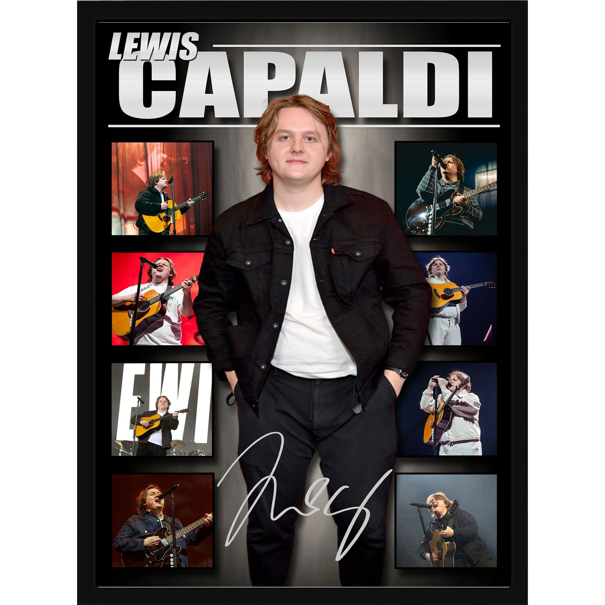 Lewis Capaldi Framed Music Memorabilia