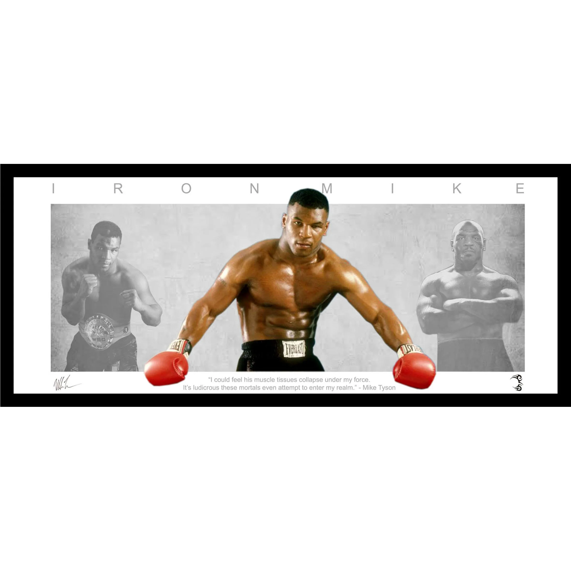 Mike Tyson Framed Lithograph Memorabilia