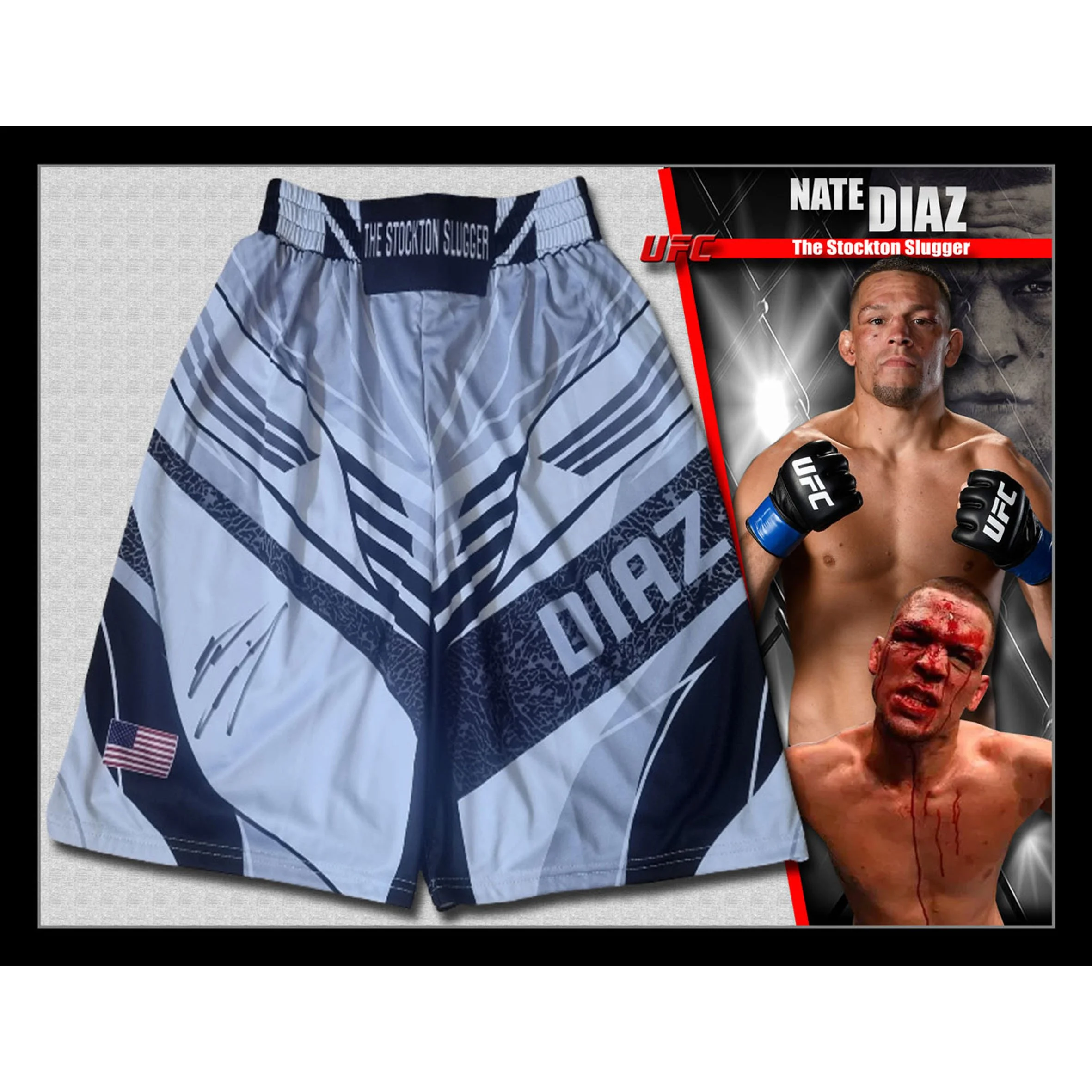 Nate Diaz Framed UFC Trunks Squarespace.jpg