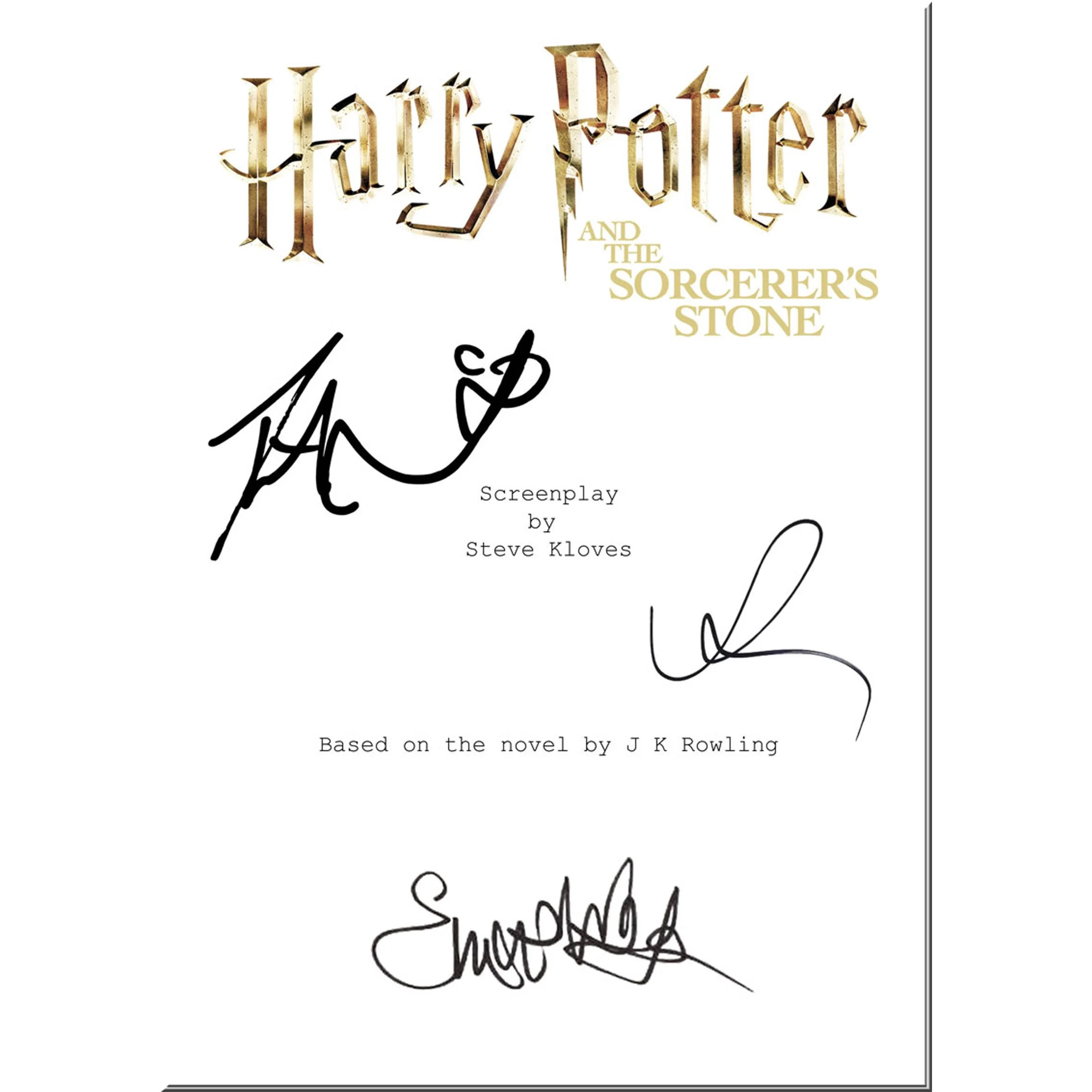 Harry Potter Sorcerers Stone Signed & Framed Script.jpg