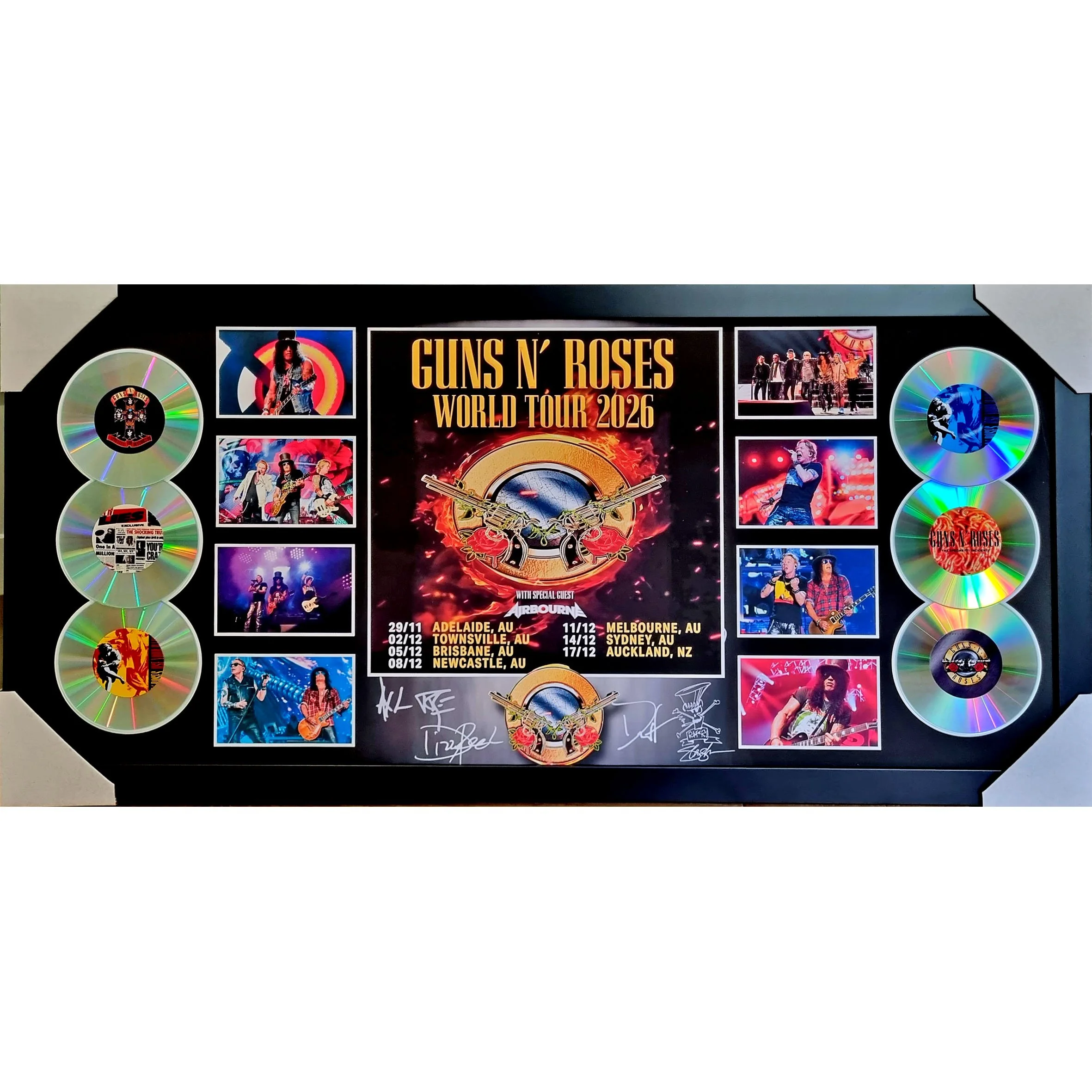 2026 Guns 'N Roses Framed Cds.jpg