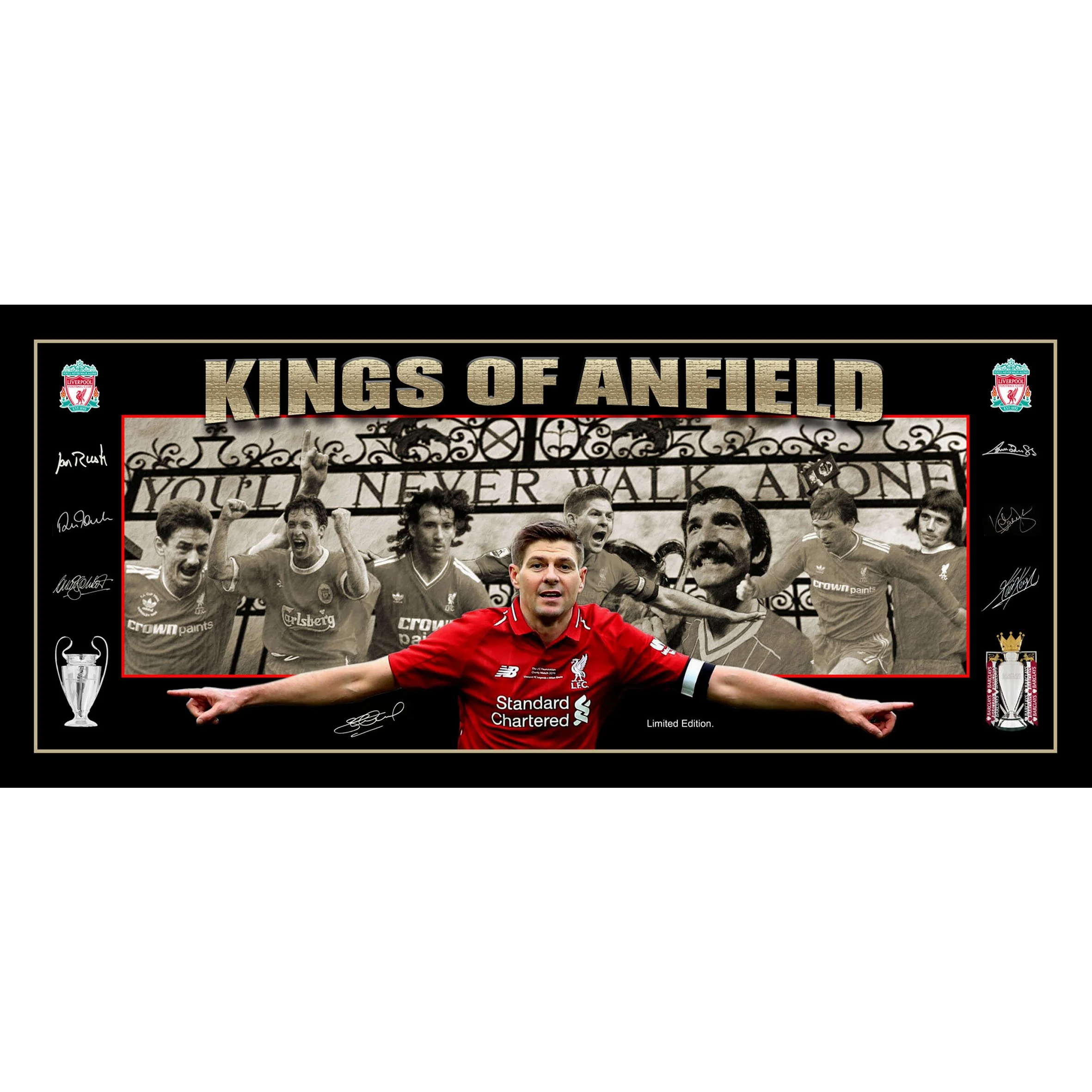 'Kings of Anfield' Greats of Liverpool Framed Memorabilia