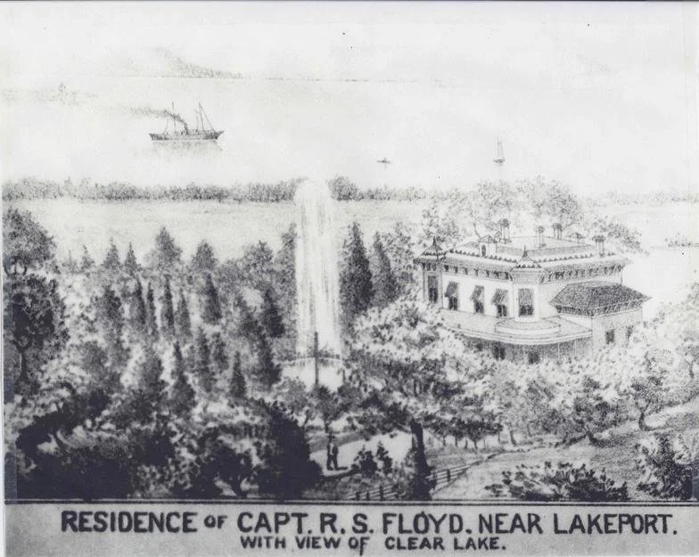 Residence of Captain R. S. Floyd neat Lakeport