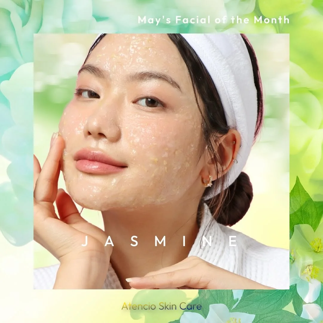 🌱May’s Facial of the Month: Jasmine!🌱
Gentle. Hydrating. Calming to the skin and the spirit.
This month’s featured facial is infused with jasmine which is known for its soothing properties and subtle, floral magic.
Perfect for sensit