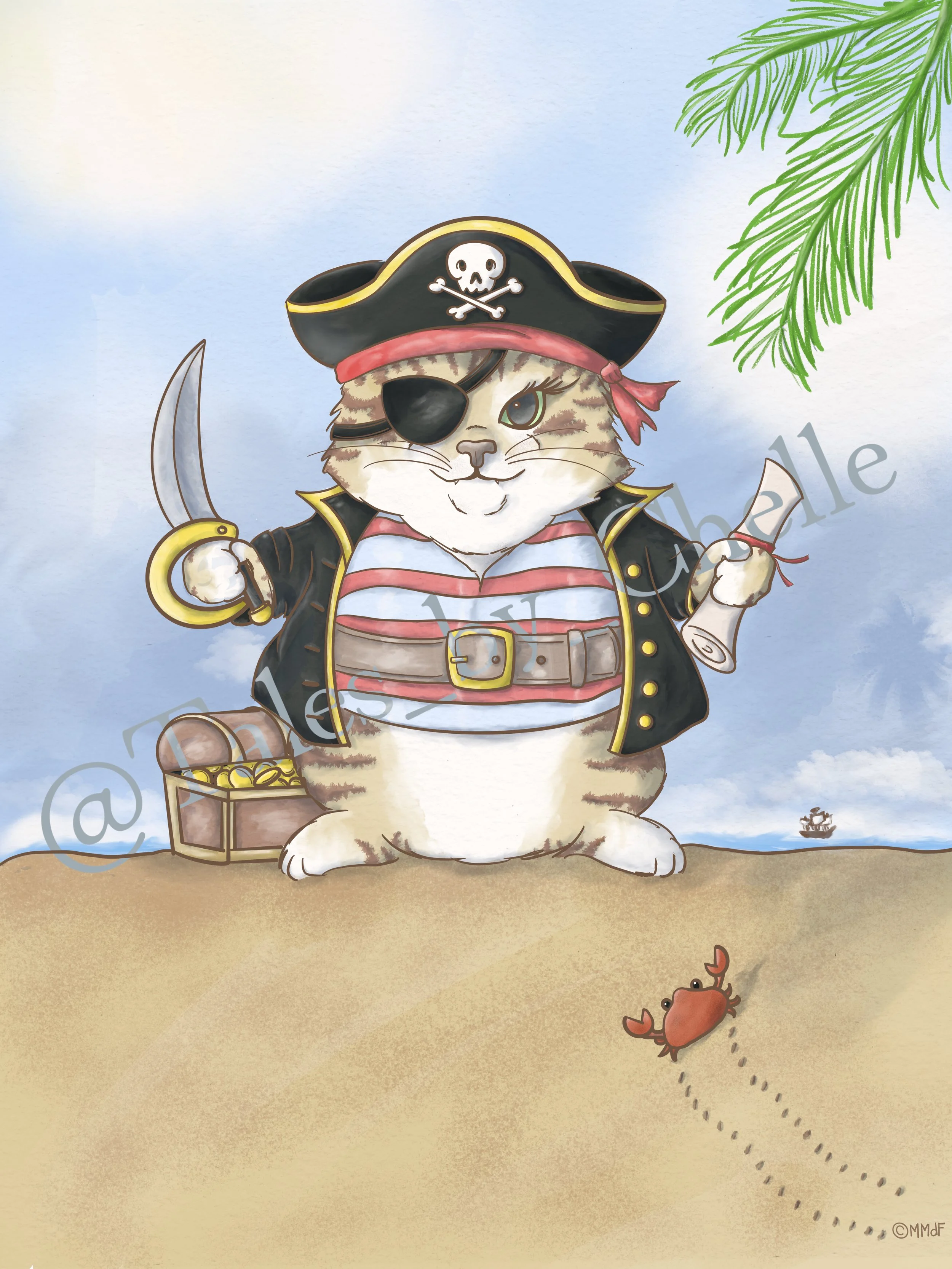 Just a Cute Chonky Pirate Kitty!