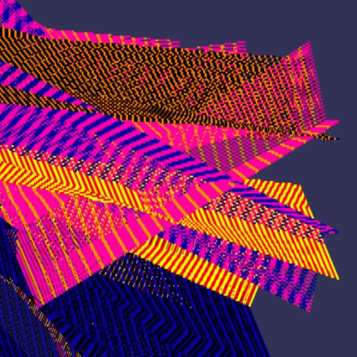 Samia Halaby: Kinetic Paintings @ SFMOMA