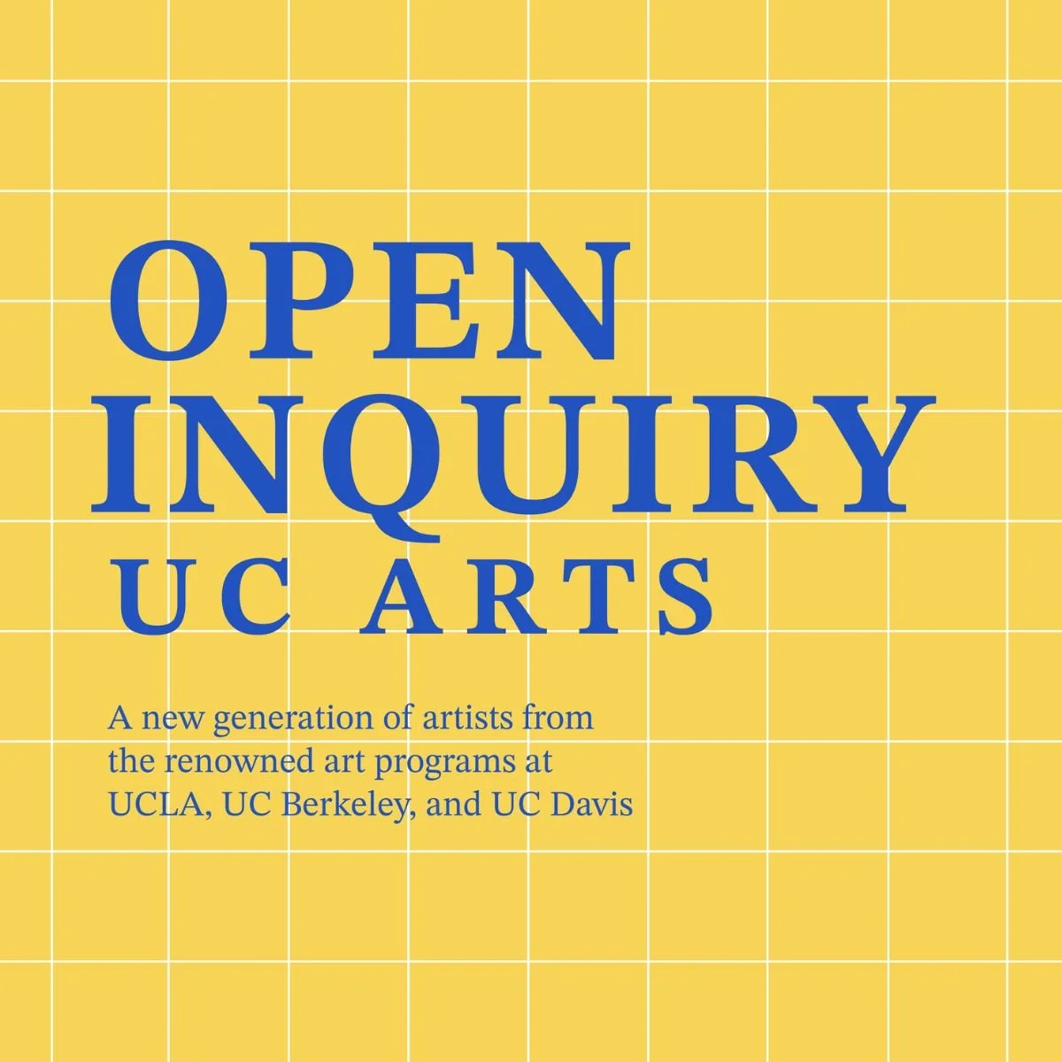 Open Inquiry: UC Arts - Opening Reception @ Sausalito Center for the Arts 
