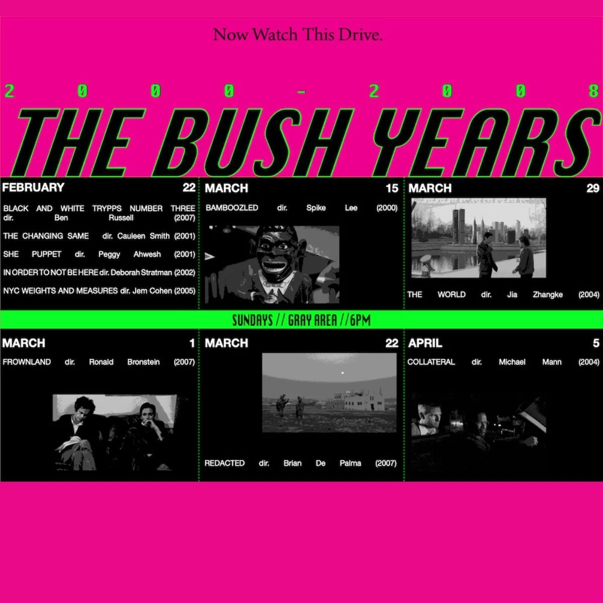 The Bush Years: Short Film Screening Series @ Gray Area