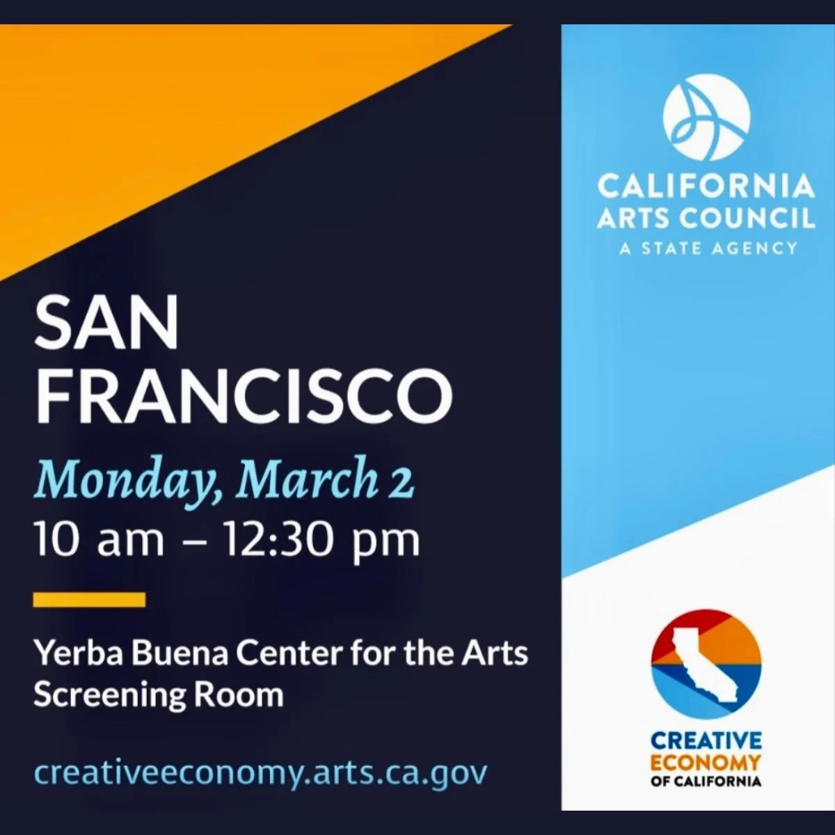 California Arts Council in San Francisco: Statewide Engagement Tour @ YBCA