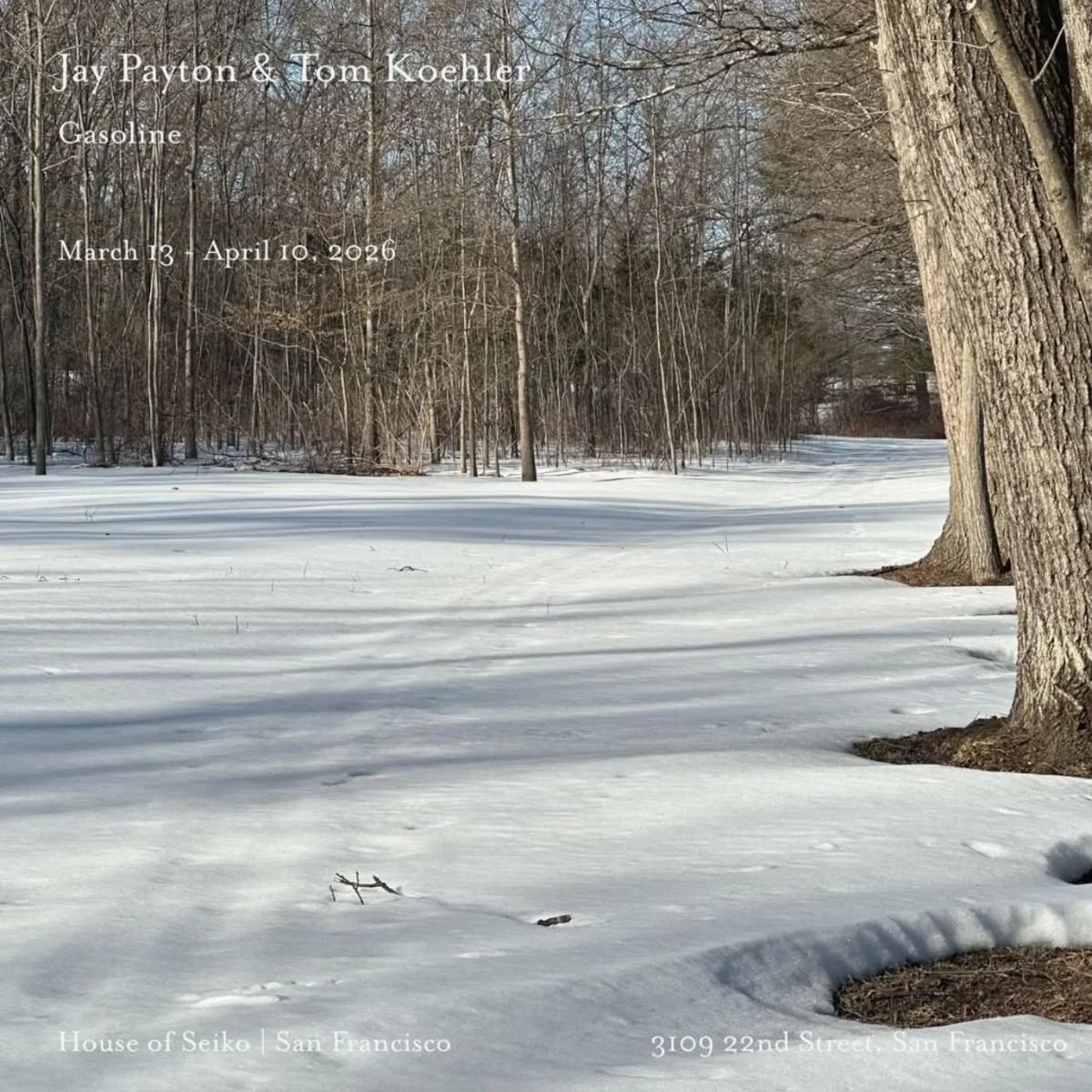 Jay Payton &amp; Tom Koehler: Gasoline - Opening Reception @ House of Seiko 