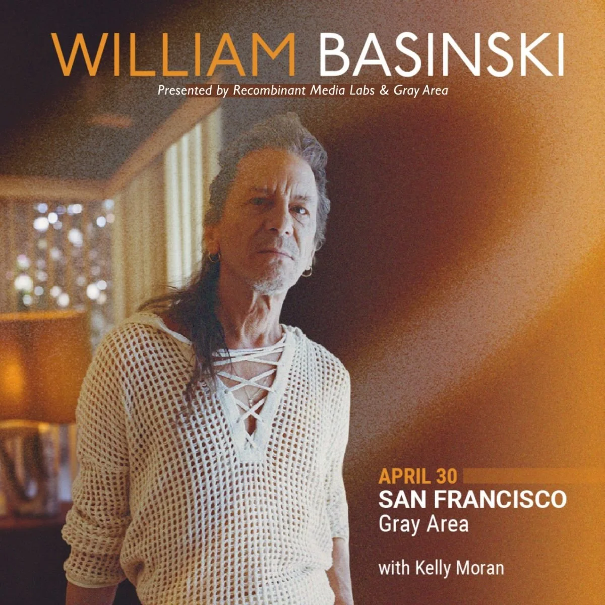 Recombinant Media Labs and Gray Area Present: William Basinski with Kelly Moran @ Gray Area