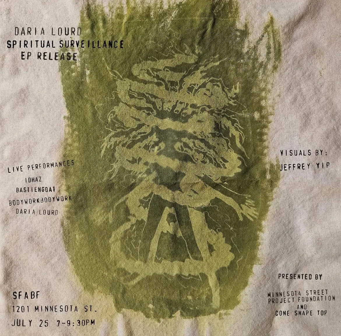 Daria Lourd: Spiritual Surveillance EP Release + Live Performances Presented by Cone Shape Top @ Minnesota Street Project Foundation