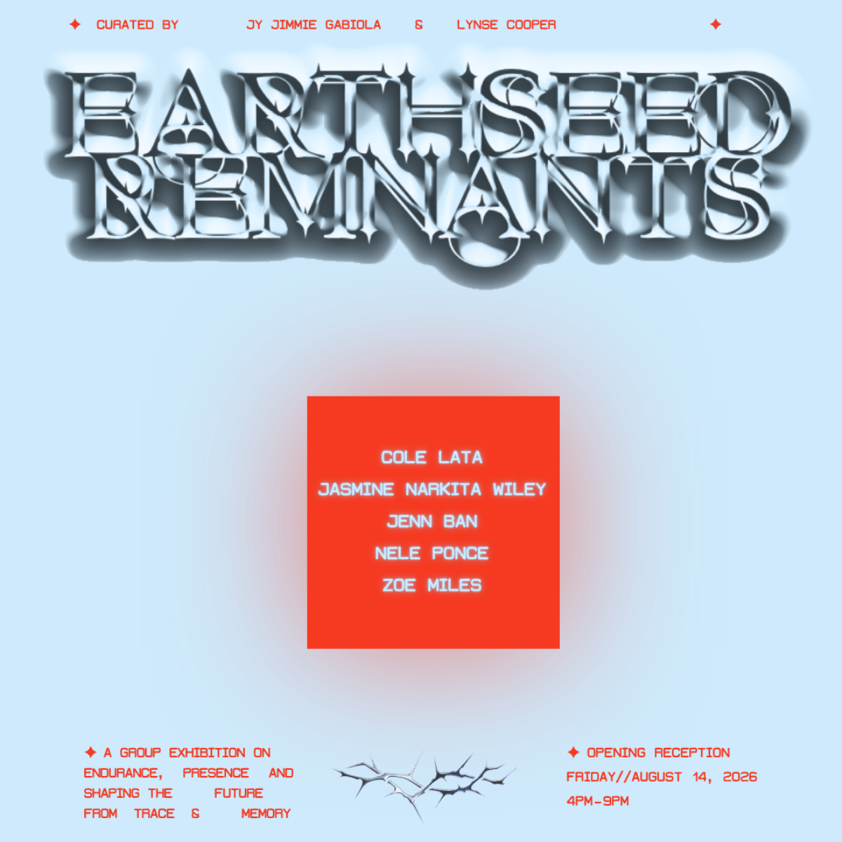 Earthseed Remnants — Opening Reception @ ARTogether