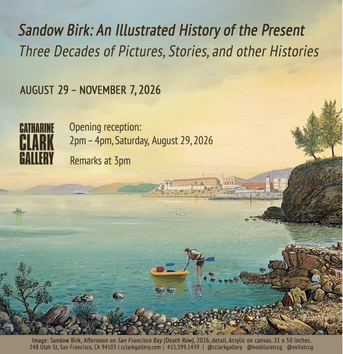 Sandow Birk: An Illustrated History of the Present — Opening Reception @ Catharine Clark Gallery 