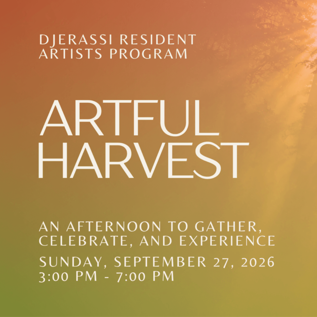 Artful Harvest Benefit @ Djerassi Resident Artists Program