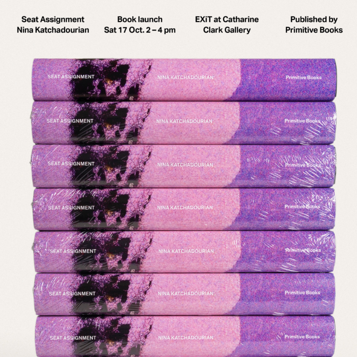 Nina Katchadourian: Seat Assignment — Book Launch @ Catharine Clark Gallery
