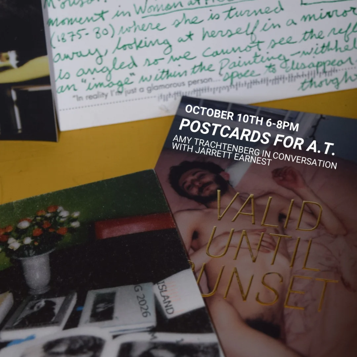 Postcards for A.T. — Amy Trachtenberg in Conversation with Jarrett Earnest @ 500 Capp Street