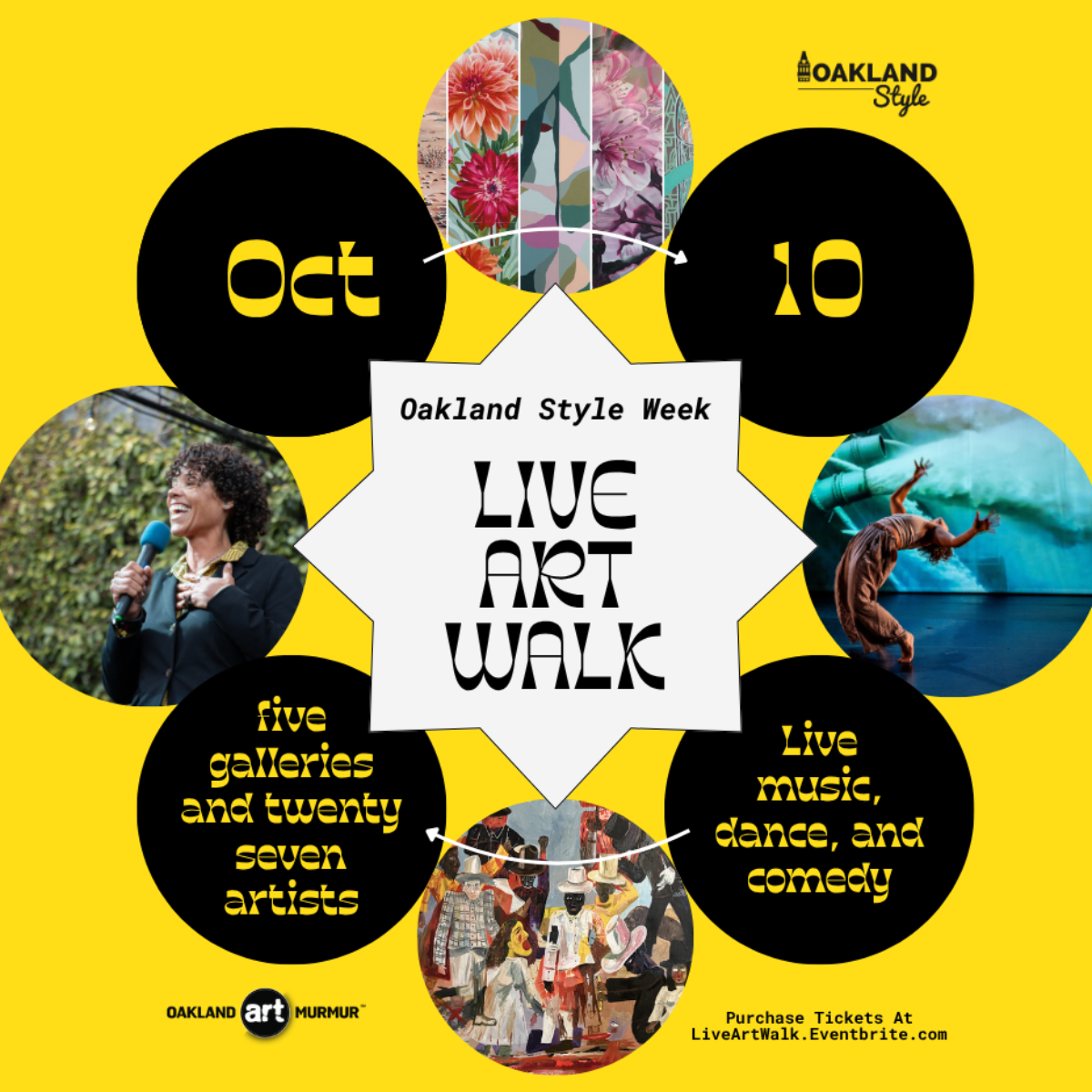 Oakland Art Murmur Presents | Oakland Style Week: LIVE ART WALK