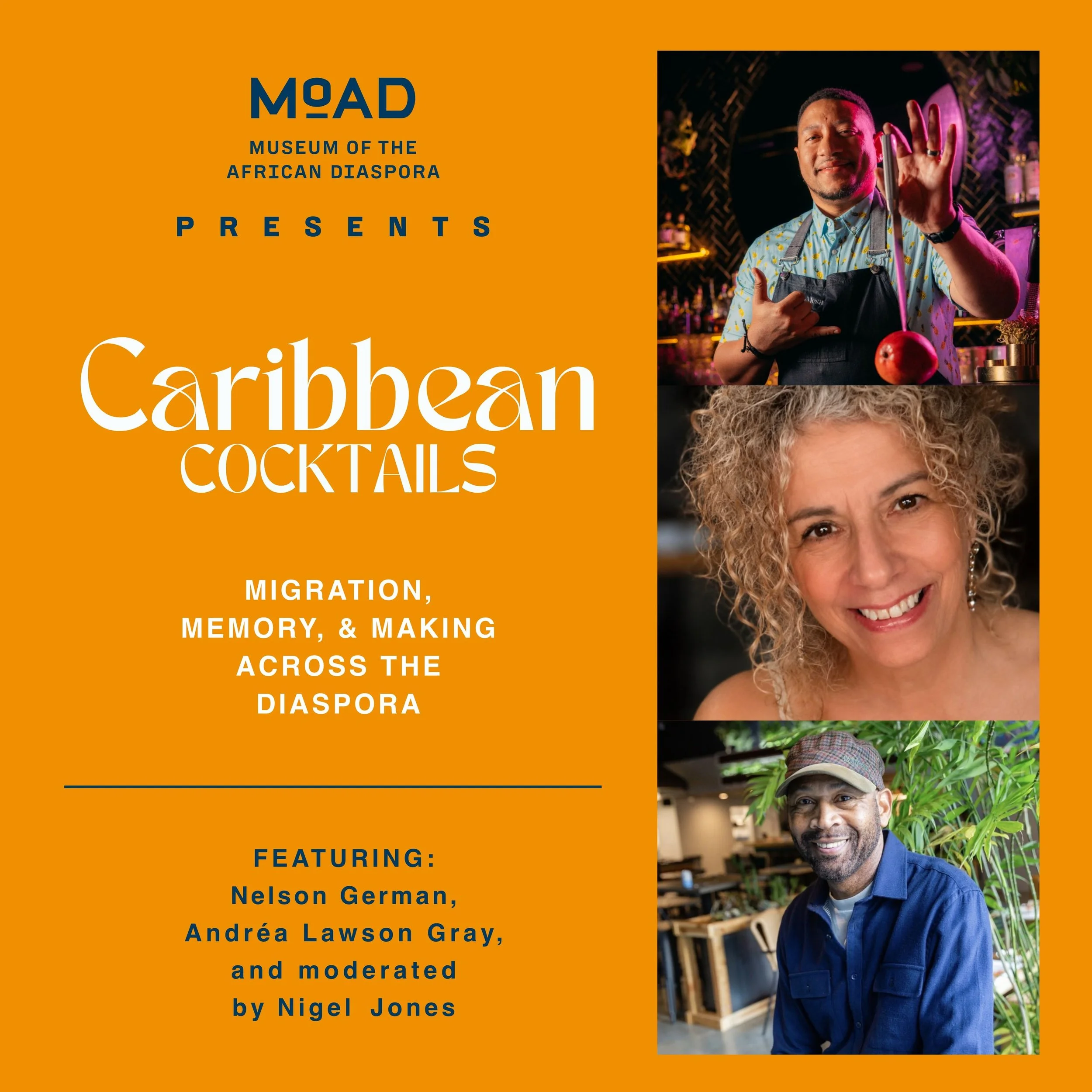 Caribbean Cocktails Migration, Memory, & Making Across the Diaspora | Conversation  @ MoAD