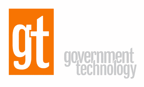 Graphics logo with large orange square containing white lowercase letters 'gt' and the words 'government technology' in light gray text.