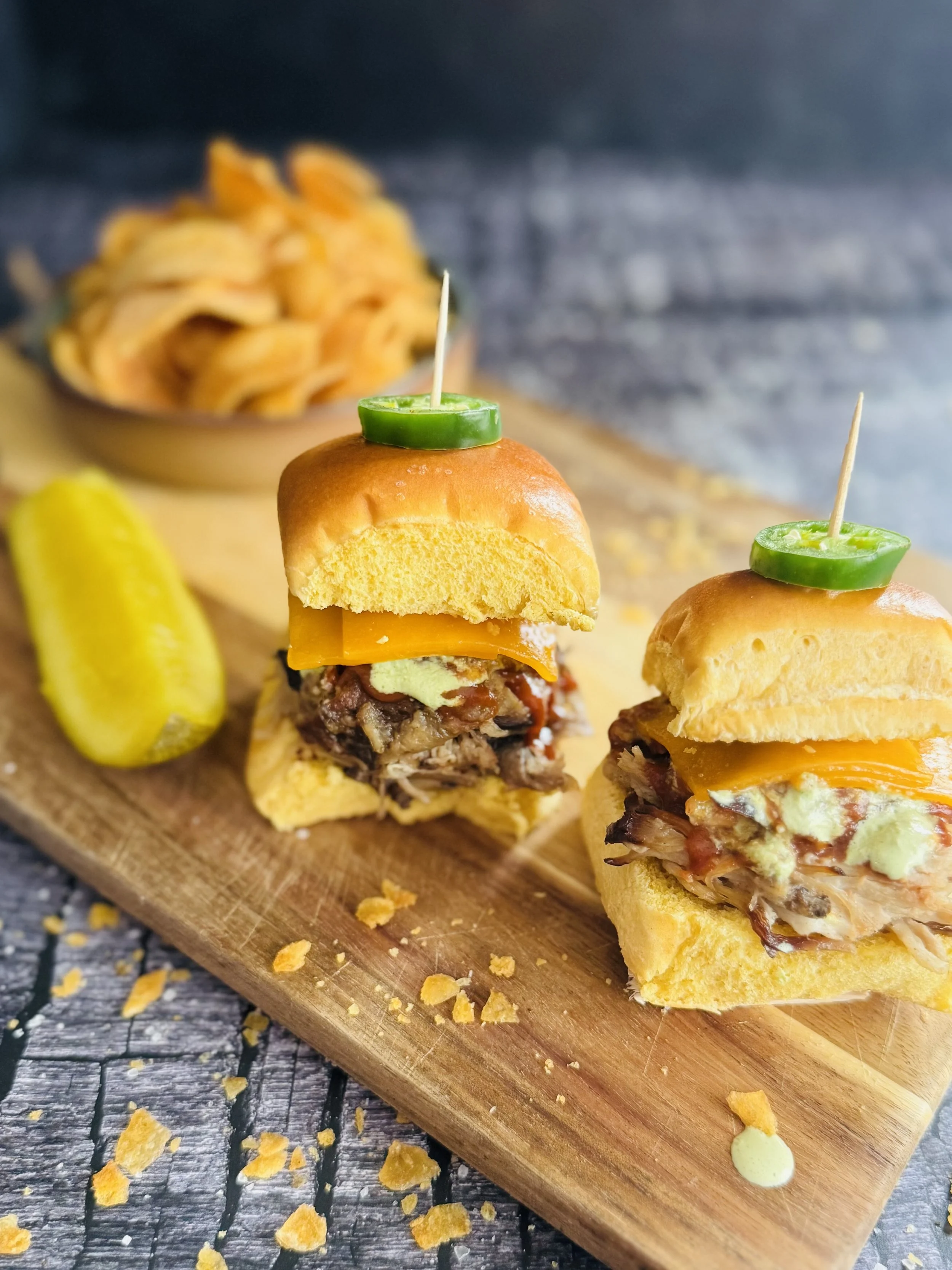 Smoked Pulled Pork Sliders