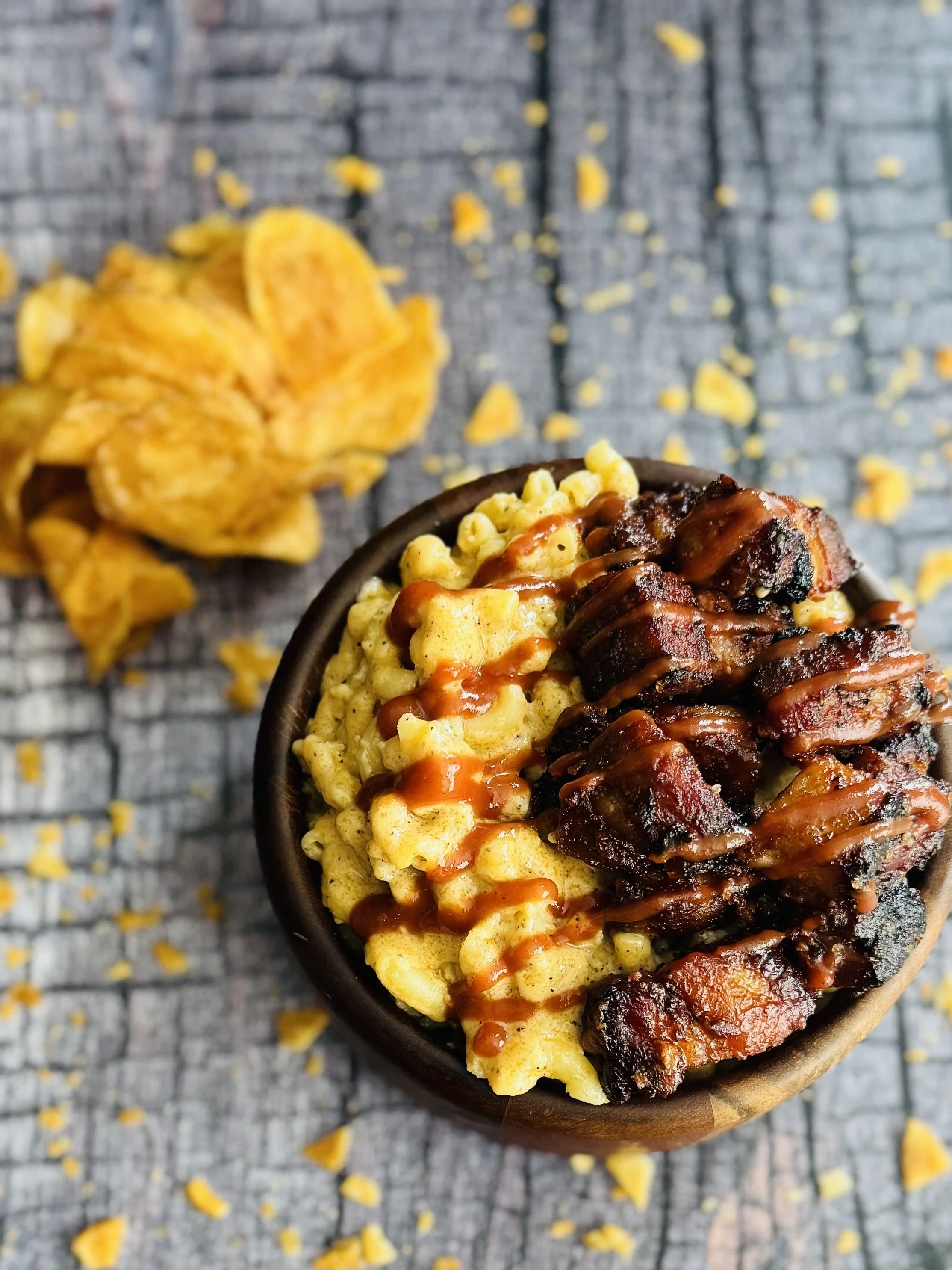 Smoked Pork Belly over Mac & Cheese (Limited Special)