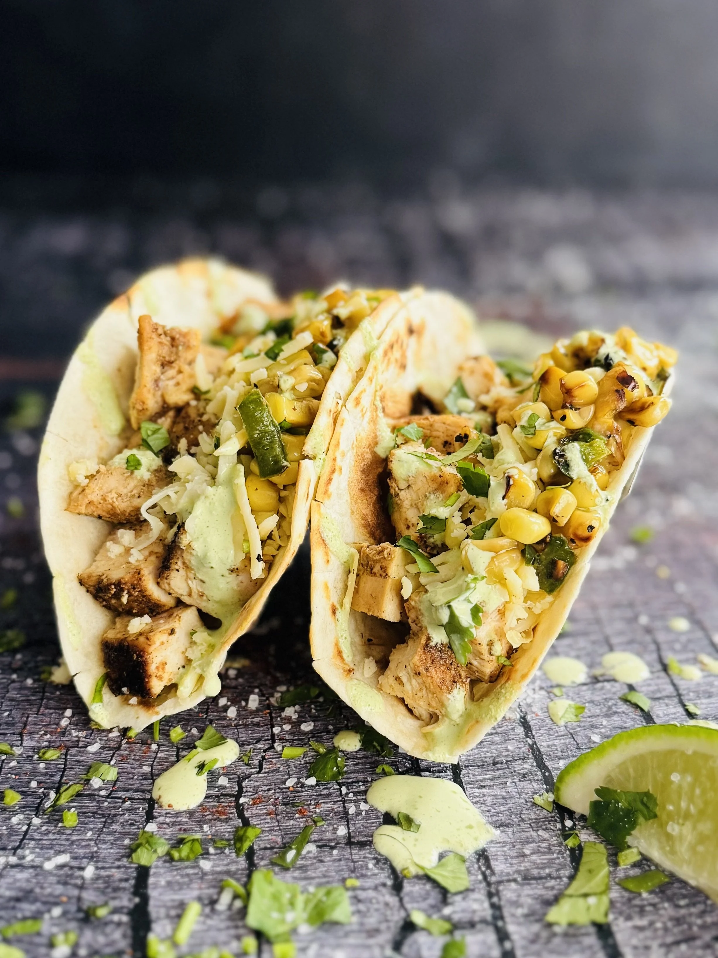 Tonkawa Tacos with Chicken Breast