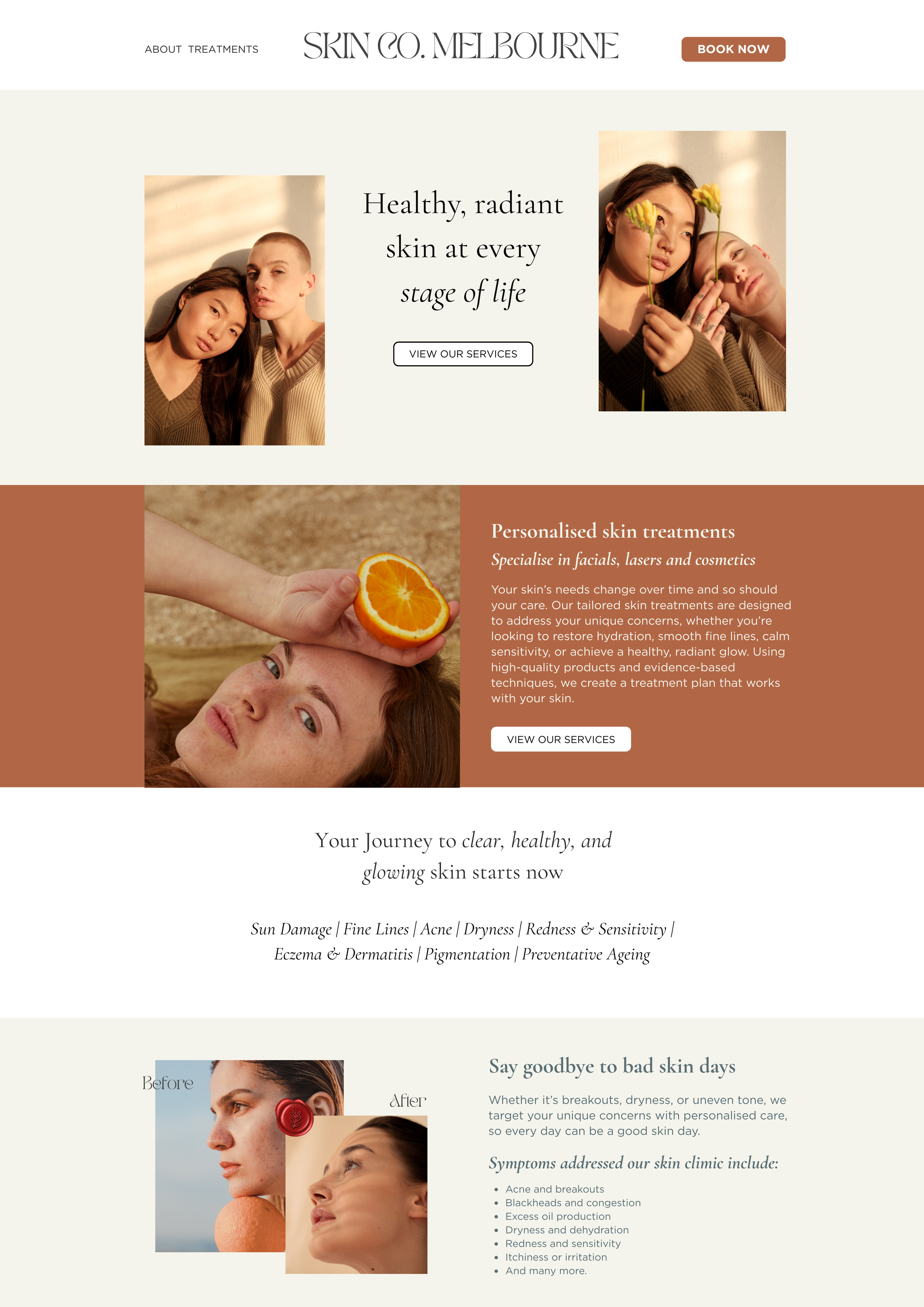 Skin Clinic Website Design