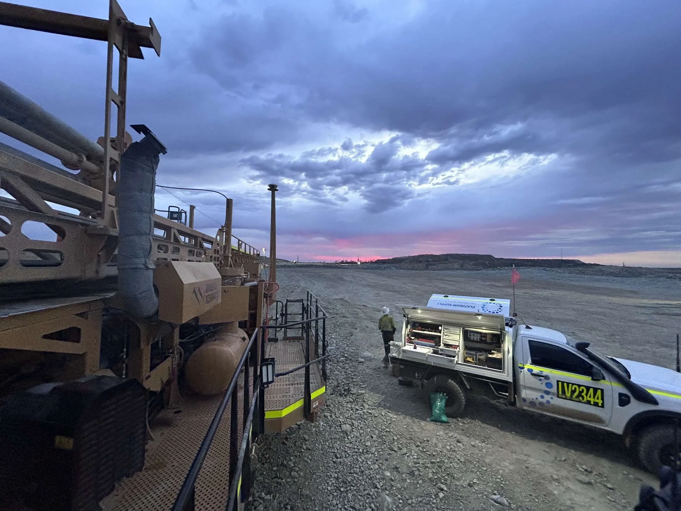 Platinum Supply Parts Supply Vehicle on Remote Minesite
