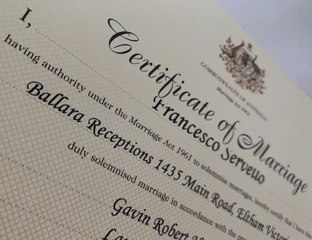 Legal Requirements to Get Married in Victoria