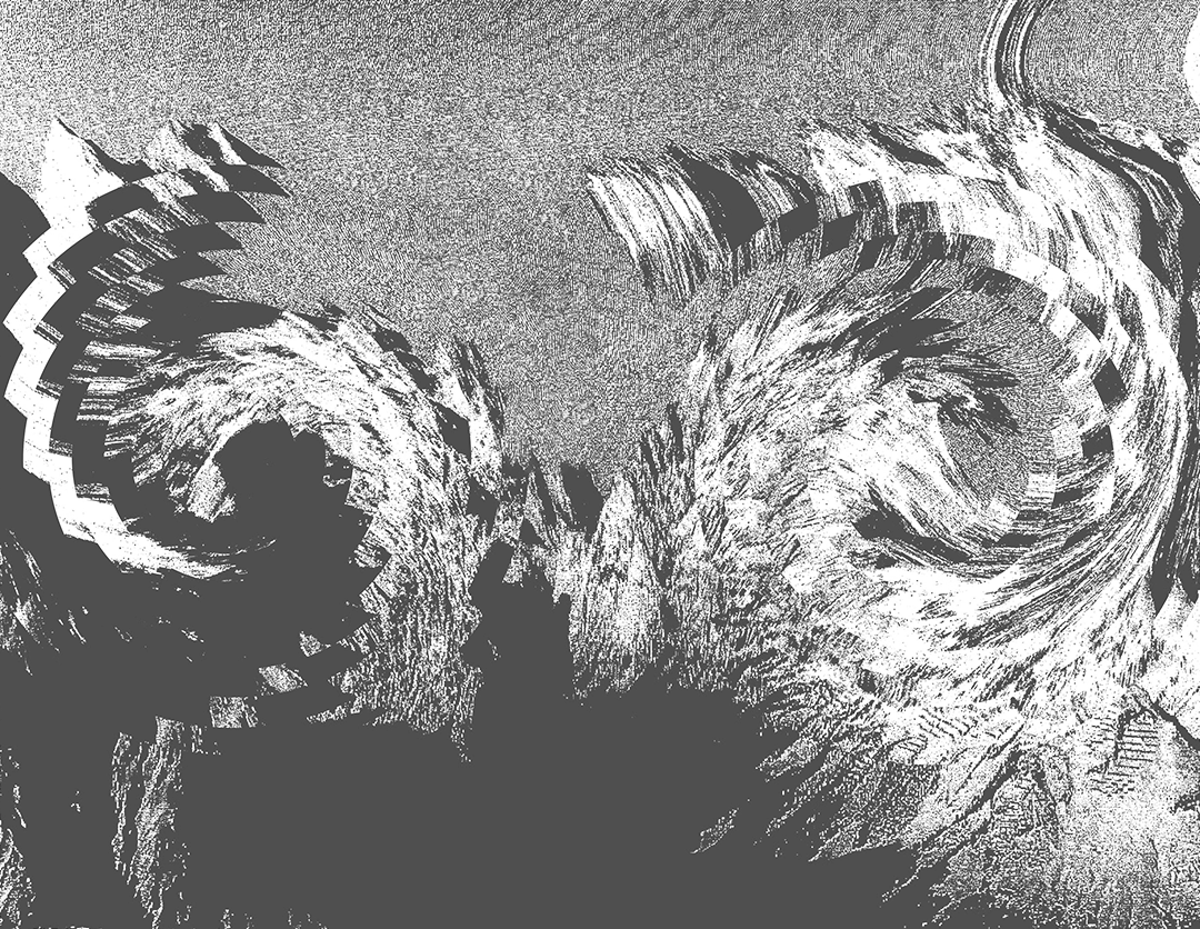 Distorted Austrian Alps, Variation 4 (2022) 