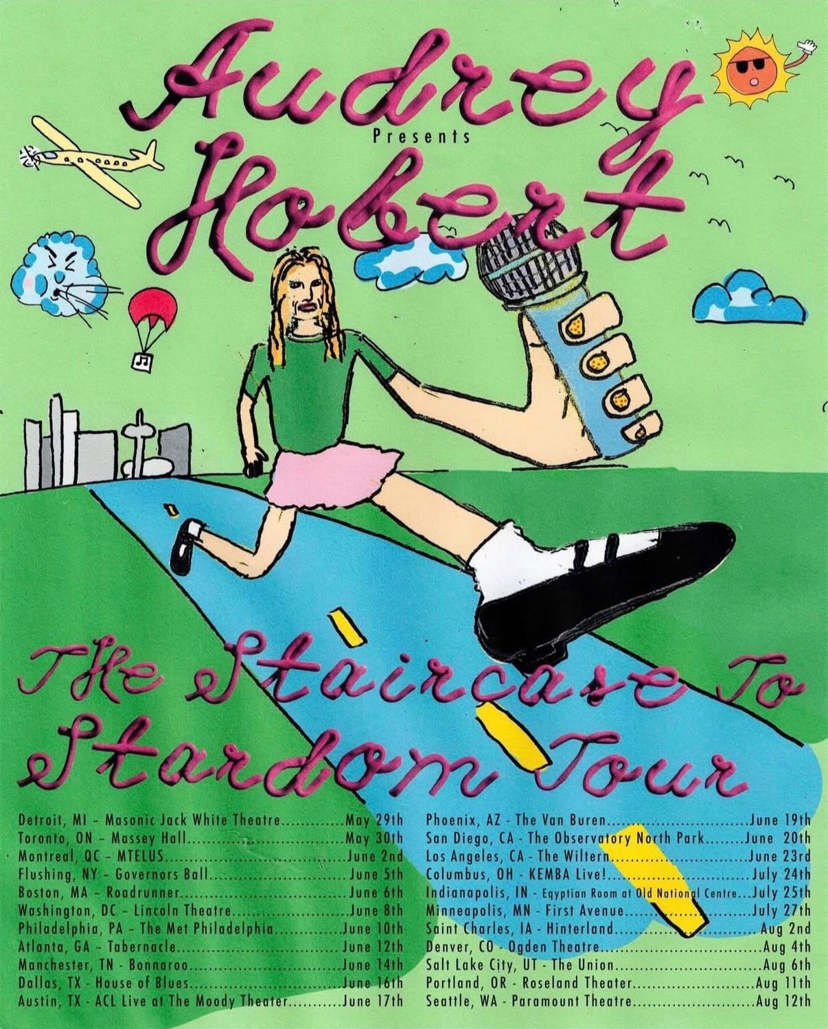 the girls are touringgg!!🥰✨
coming at ya with a tour Tuesday post. Here are some new and soon to start tours we&rsquo;re stoked about🫶

💿 - @audreyhobert just announced her first US headlining tour: &ldquo;The Staircase to Stardom Tour&rdquo;

❤️ 