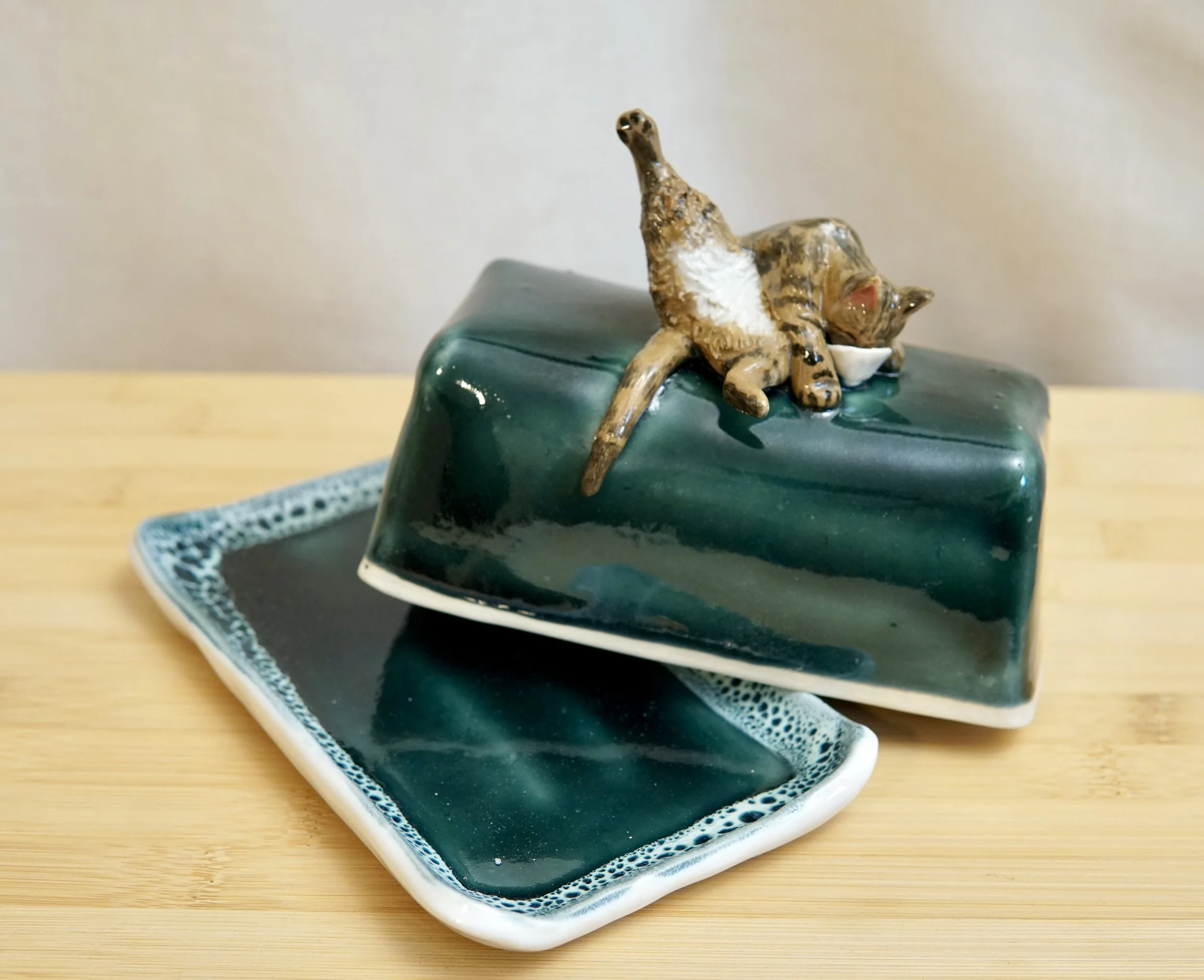 Realistic Cat Butter Dish