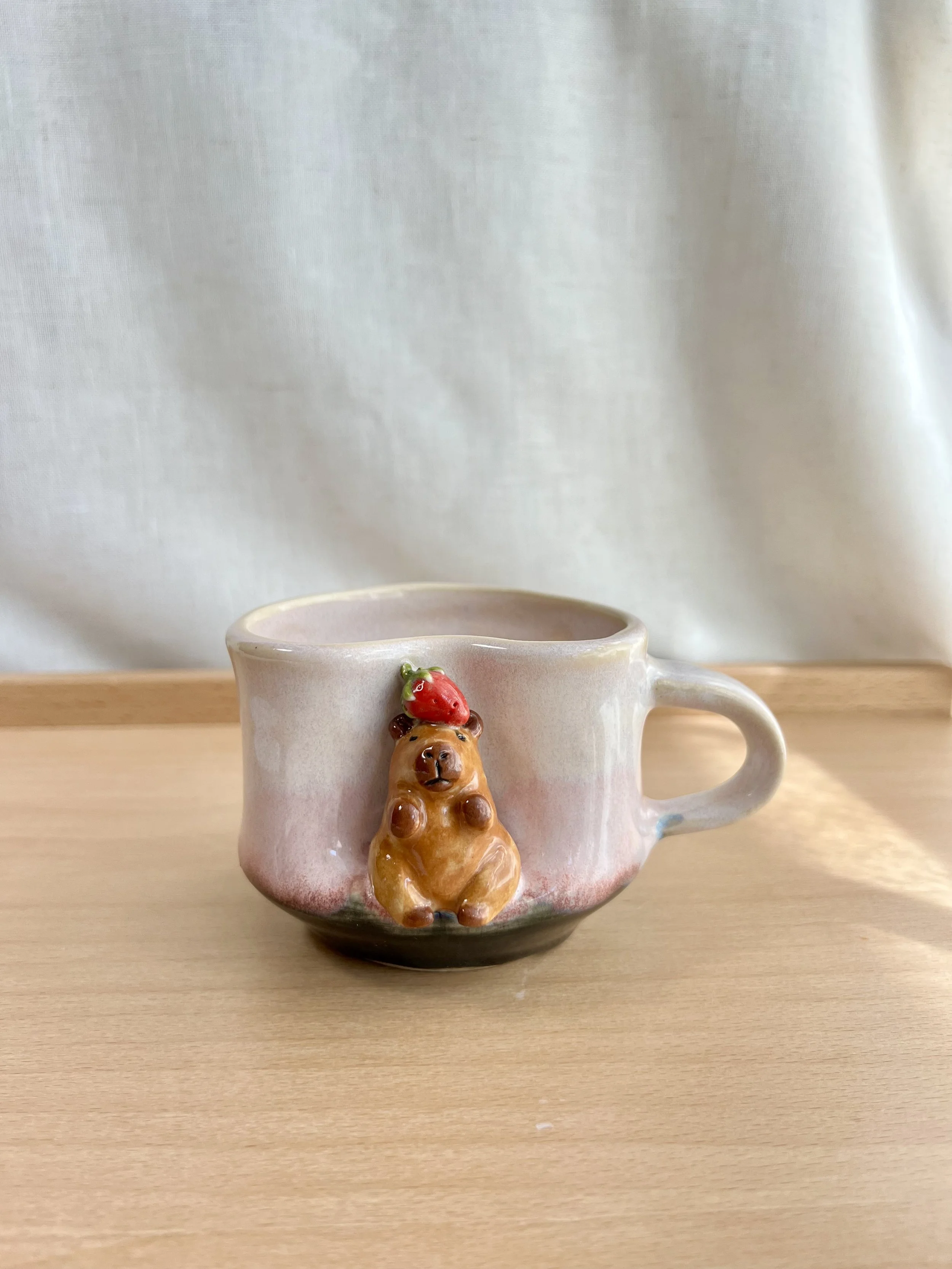 Capybara themed pottery