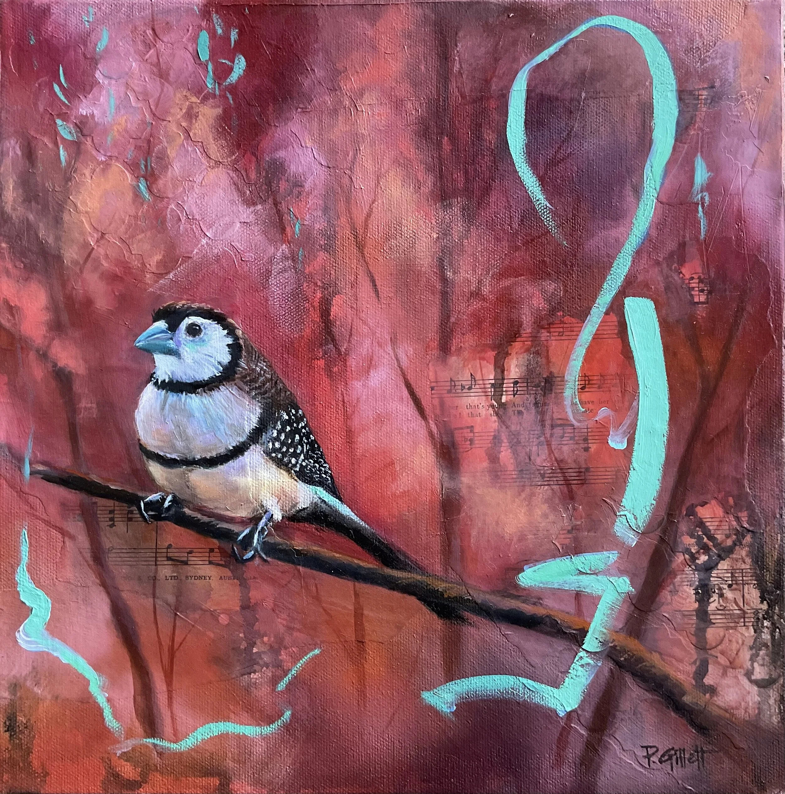 “Fresh Future” (Double barred finch)