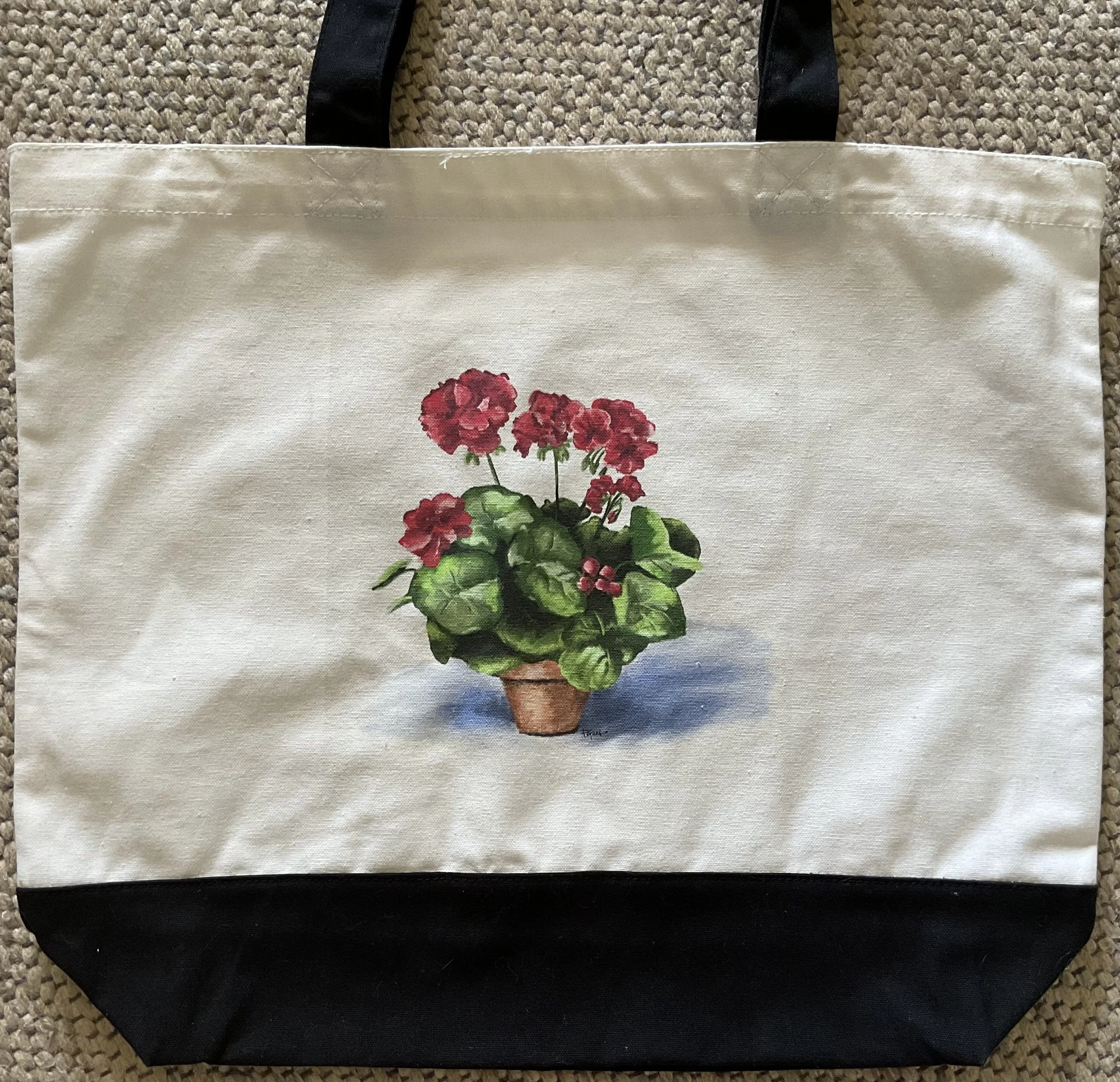 Geranium large tote