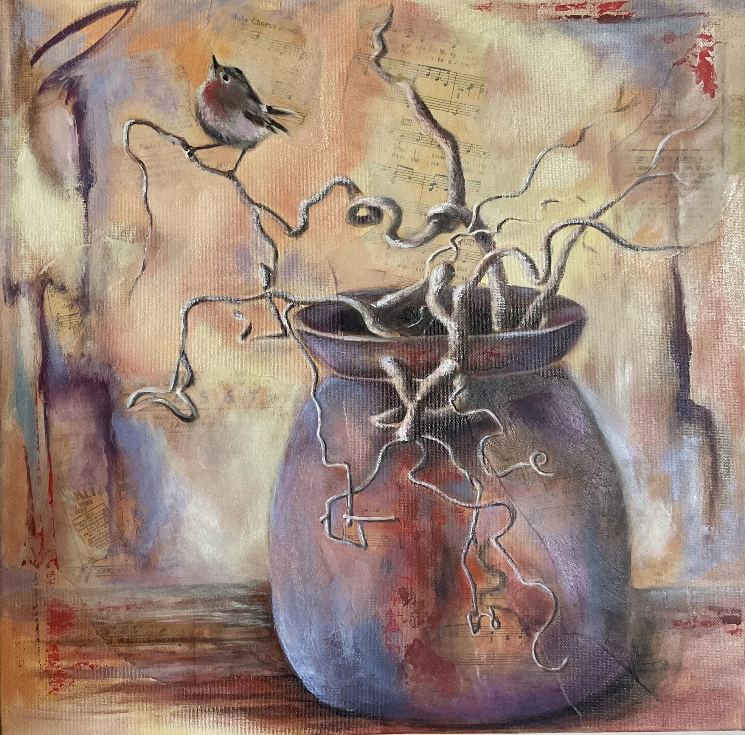 "Violet and Red Rambling" gift card