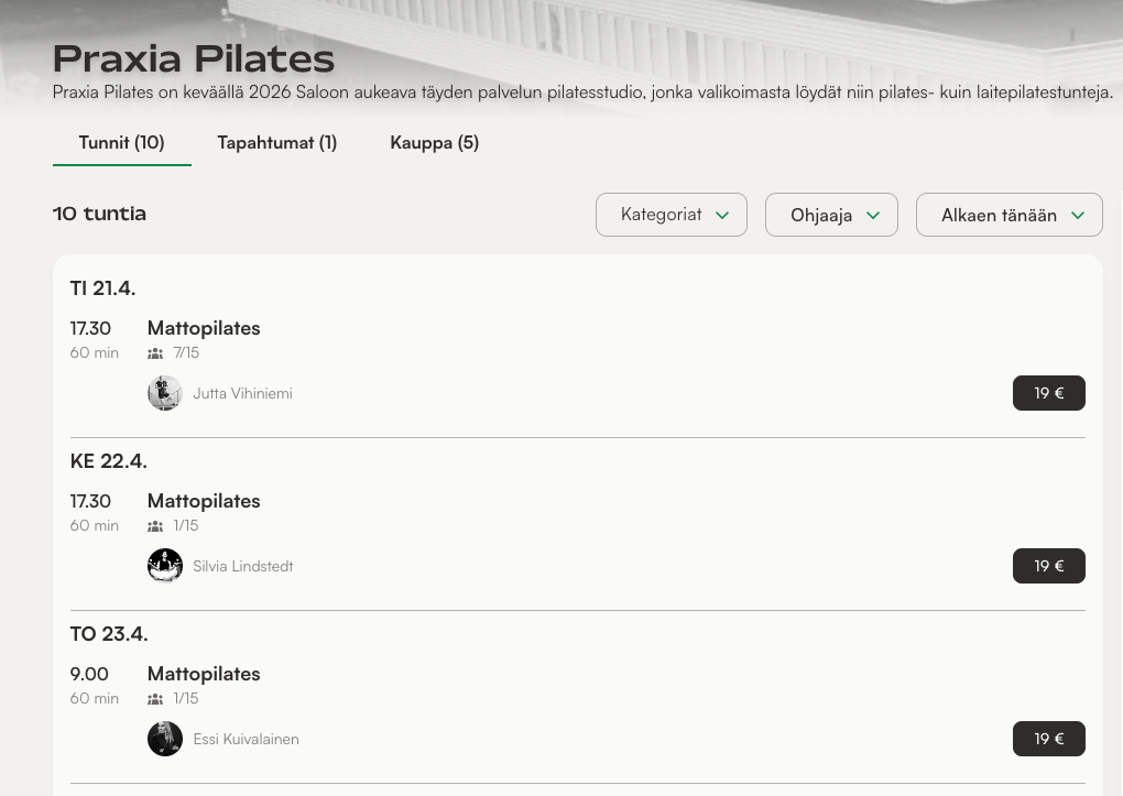 Miten käytän sarjakorttisaldoa varatun tunnin maksamiseen?