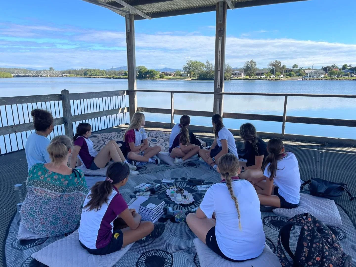 Last week we welcomed the Macksville Sista Business girls for our first gathering of the year ~ and we began where we now know the program truly comes alive&hellip; On Country.

We are so lucky to be able to take the girls out of the normal school en