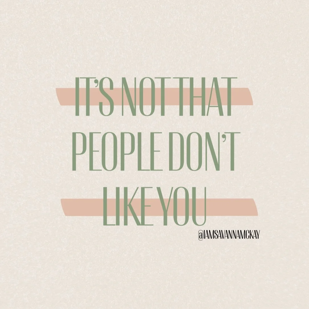 Most people don&rsquo;t struggle with connection
because they&rsquo;re unlikable.

They struggle because no one ever taught them
how to build a village.

We take &ldquo;no&rdquo; personally.
We stop reaching out.
We assume people aren&rsquo;t interes